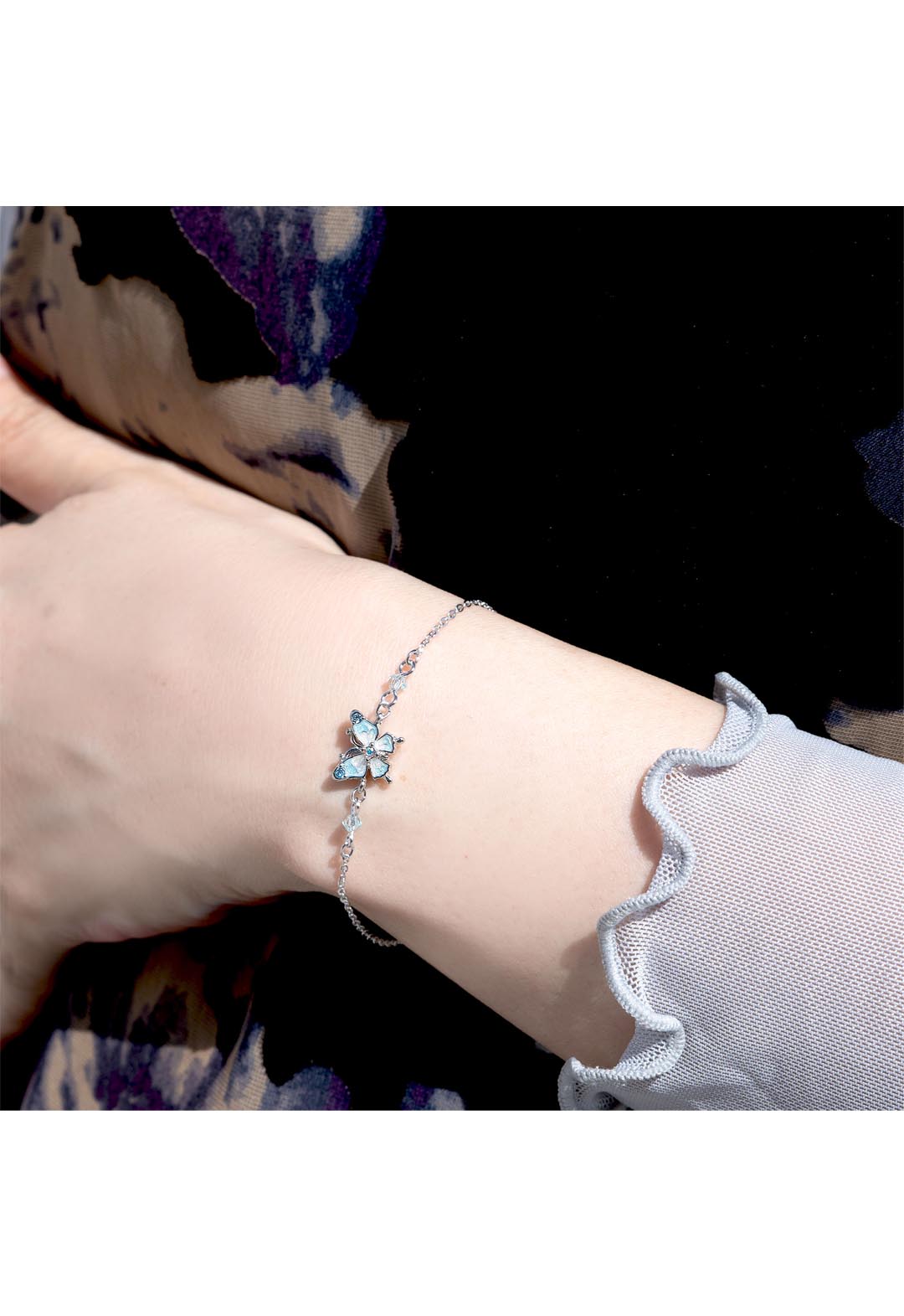 butterfly motif bracelet