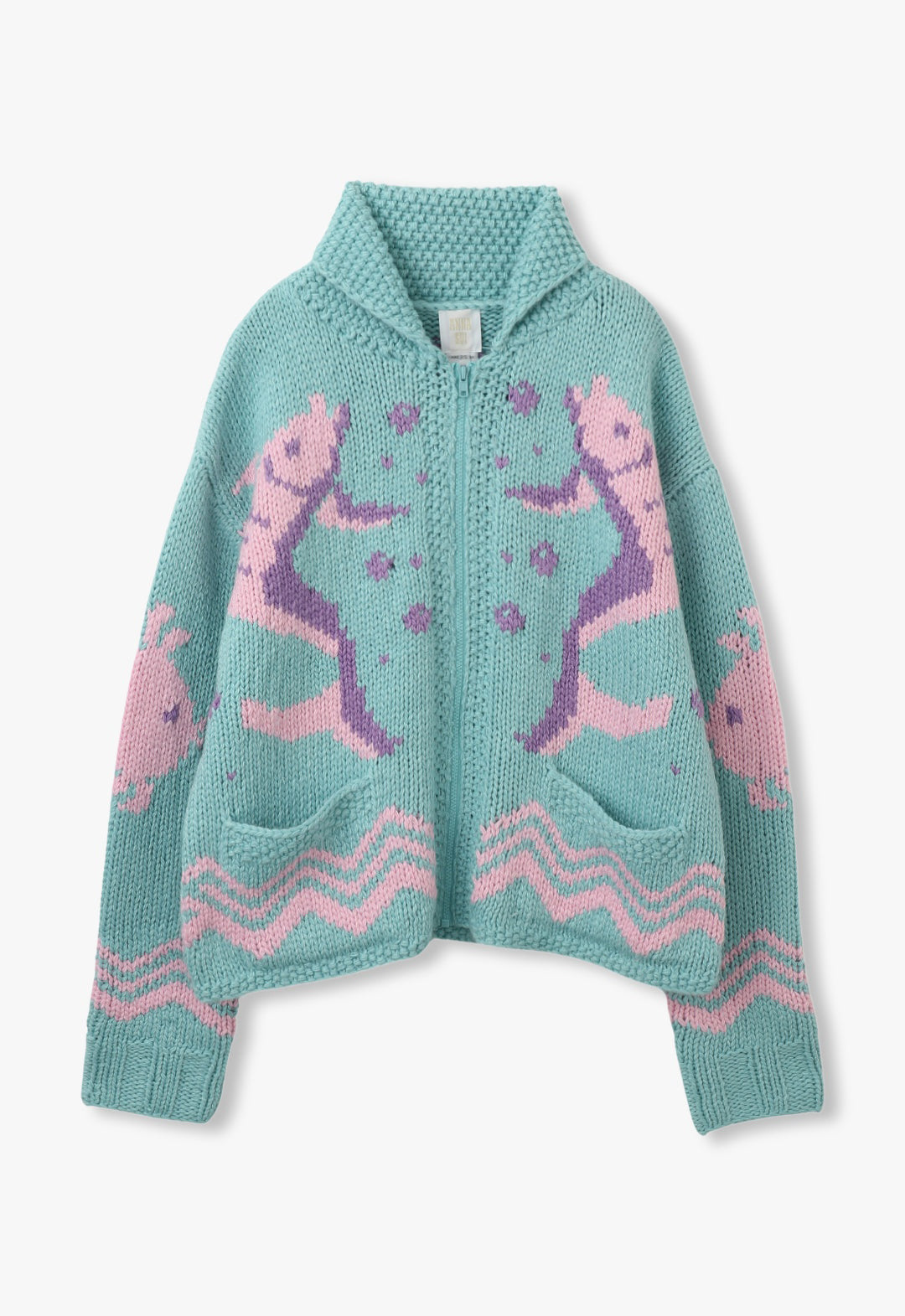 SEASHORE INTARSIA CARDIGAN