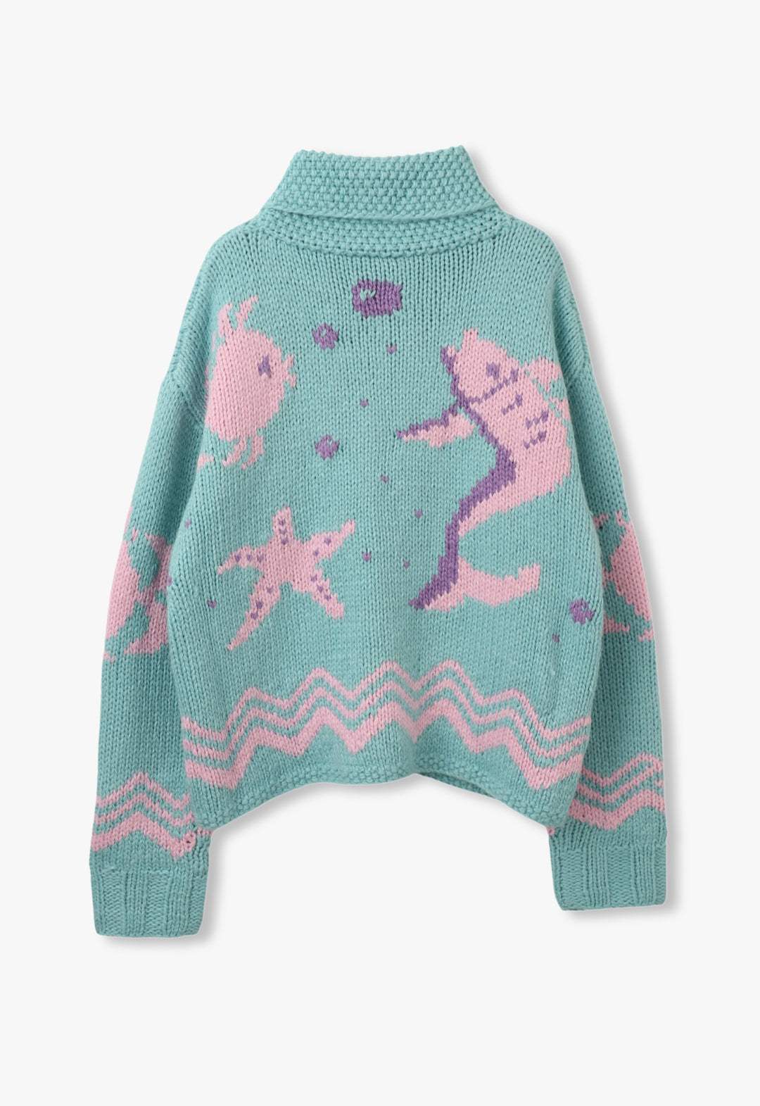 SEASHORE INTARSIA CARDIGAN