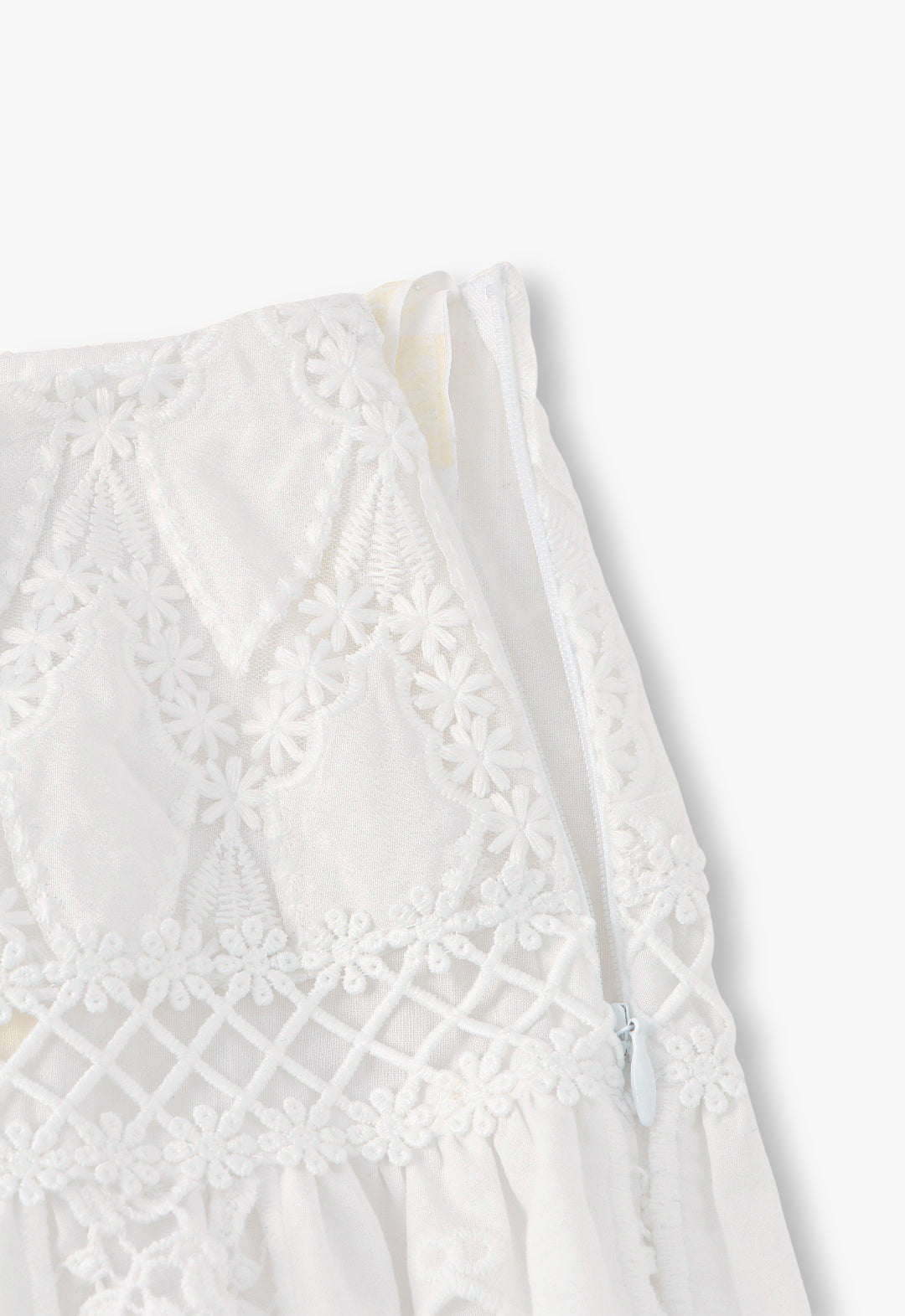 APPLIQUE LACE COMBO SKIRT