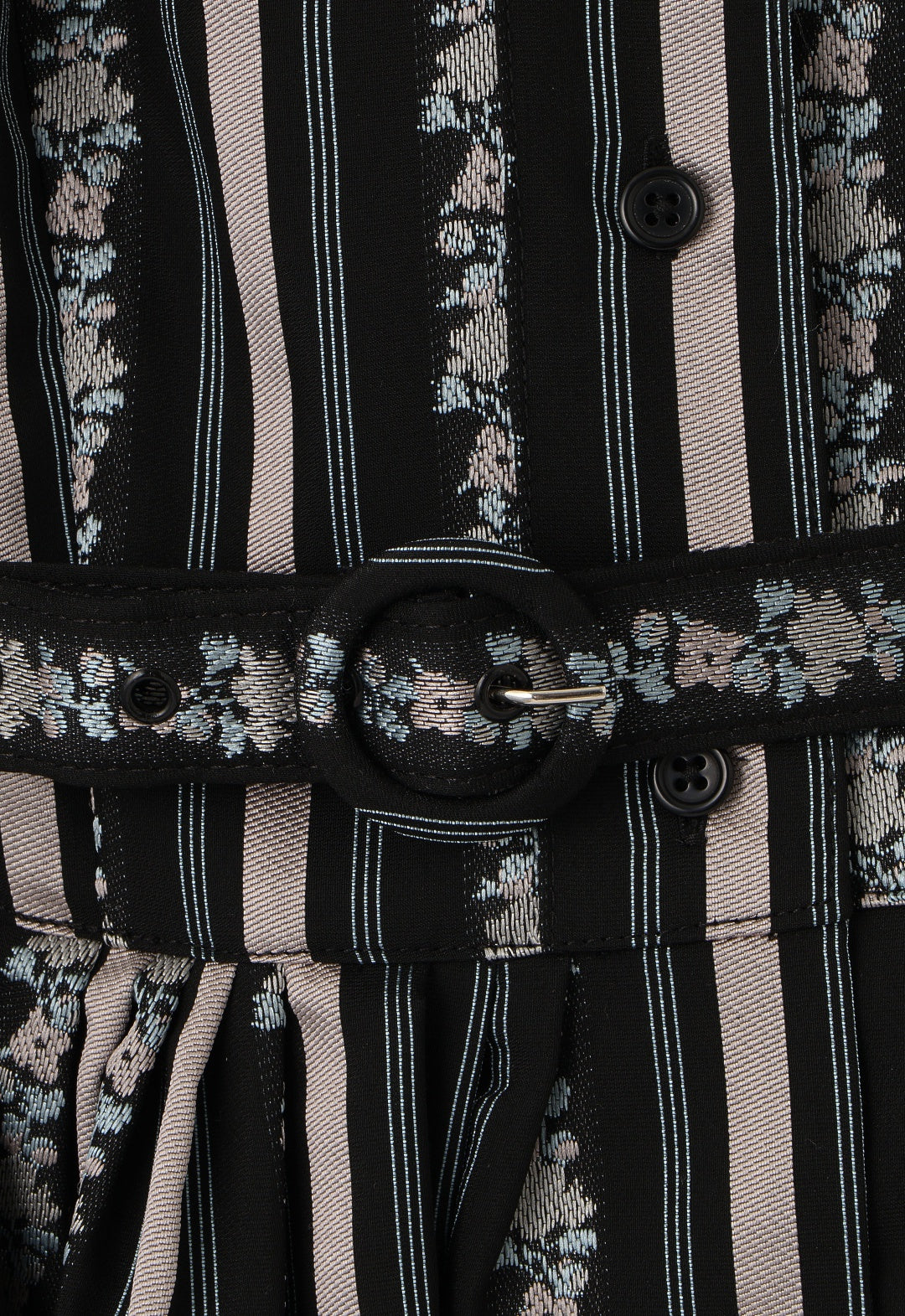 RIBBON ROSES BELTED MINI DRESS