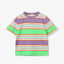 FLUORESCENT STRIPE KNITS TOP