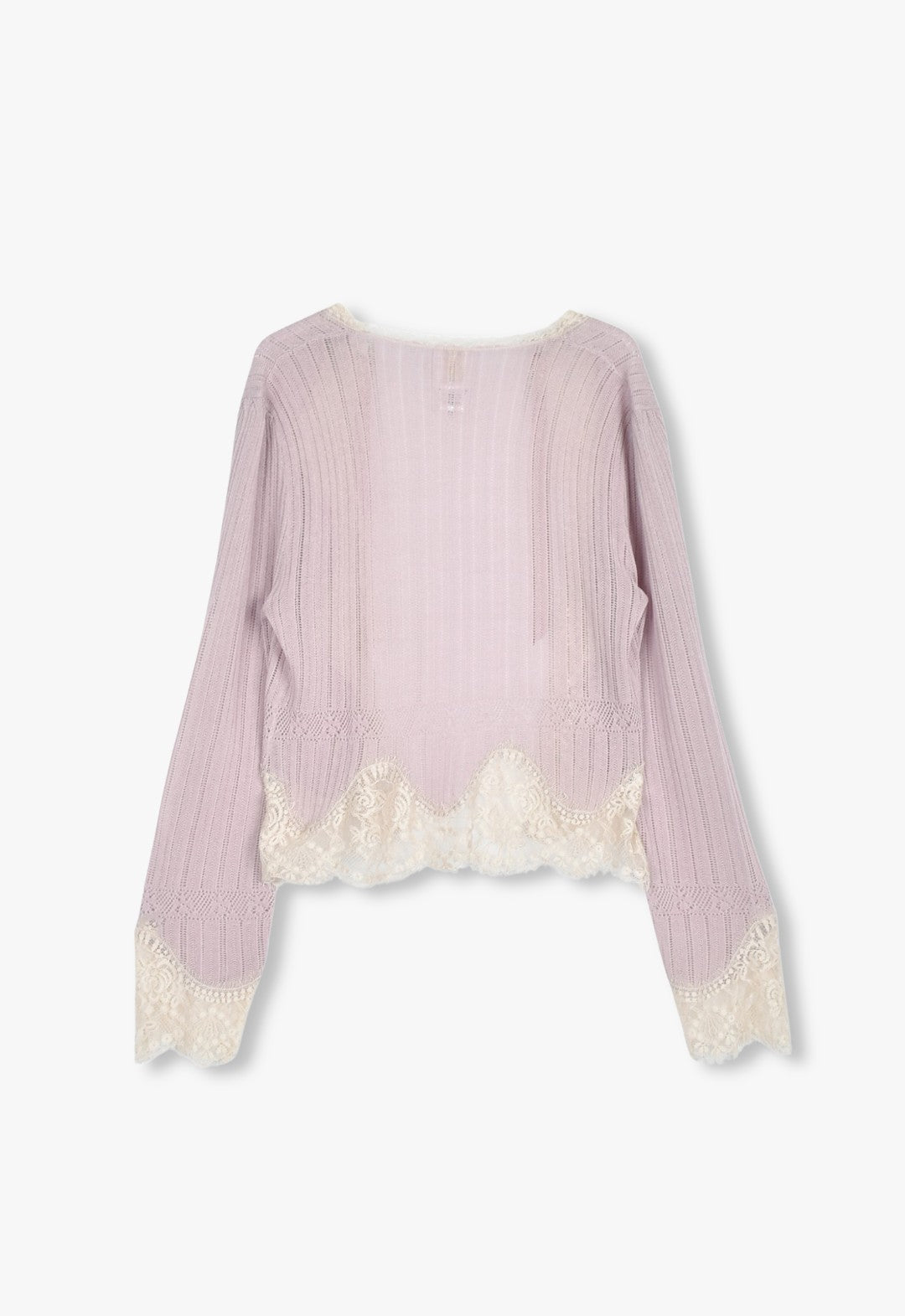 LINGERIE LACE KNIT CARDIGAN