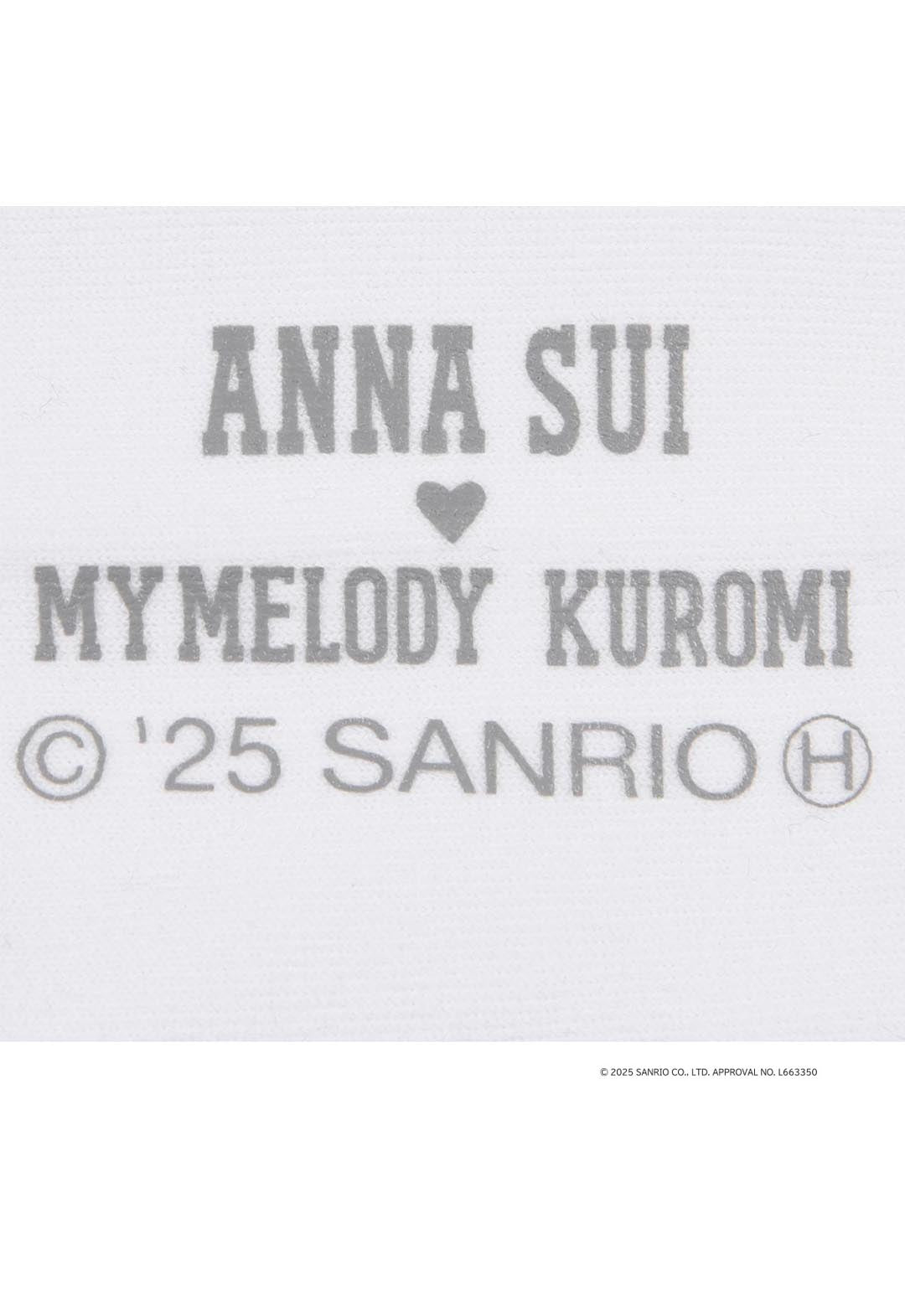 My Melody Kuromi Socks with One Point, Mid-Length (Kuromi)