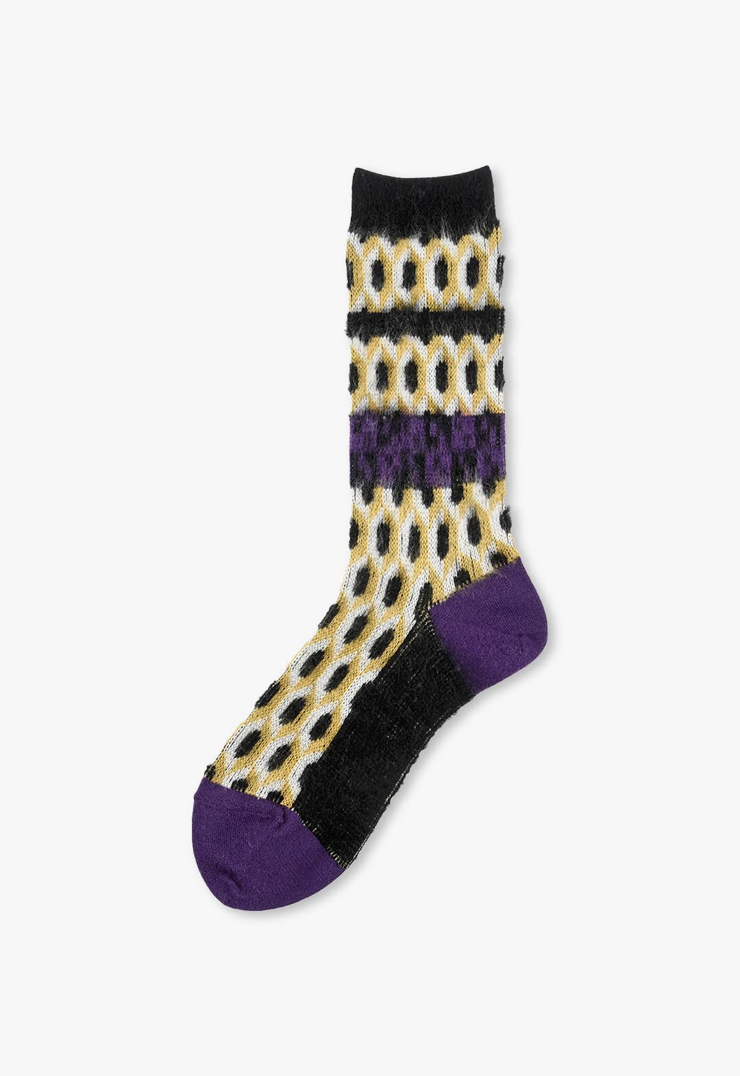 Fluffy geometric socks