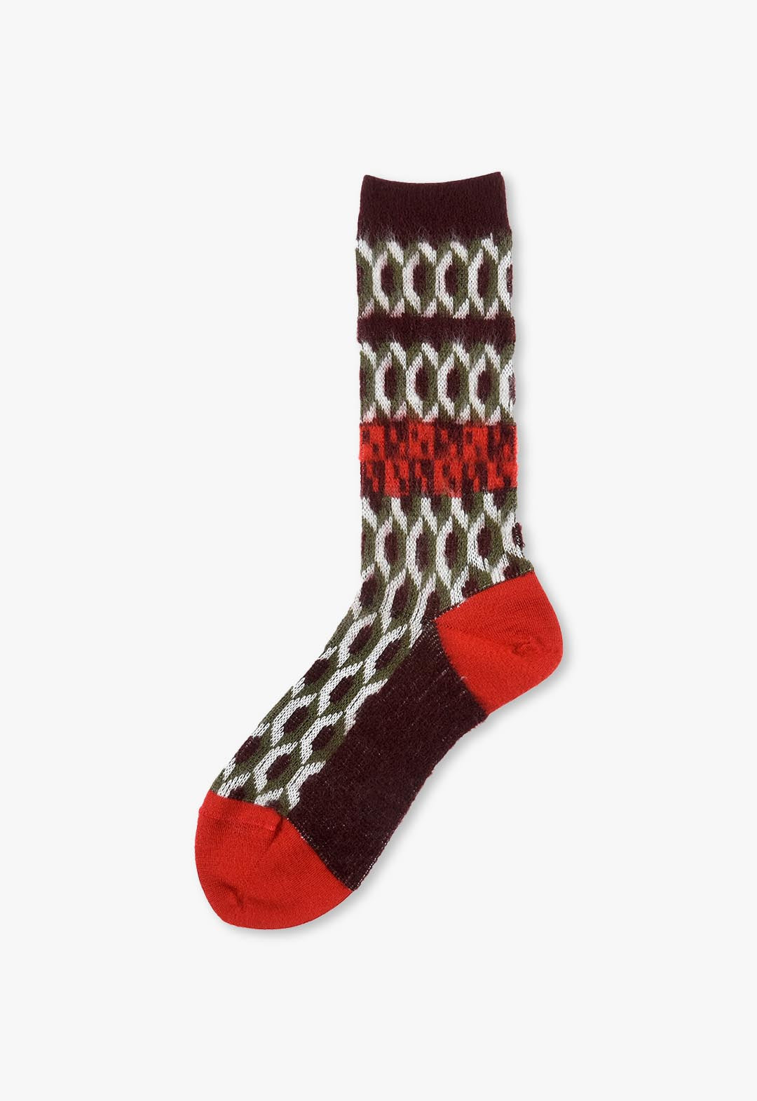 Fluffy geometric socks