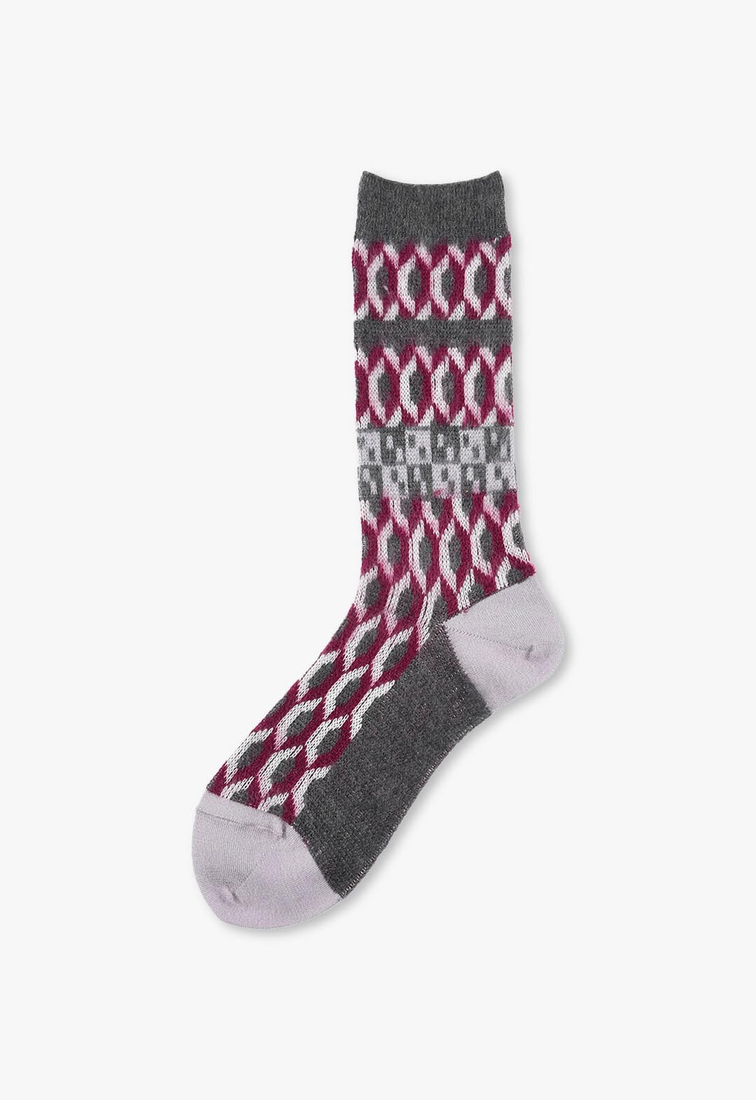 Fluffy geometric socks