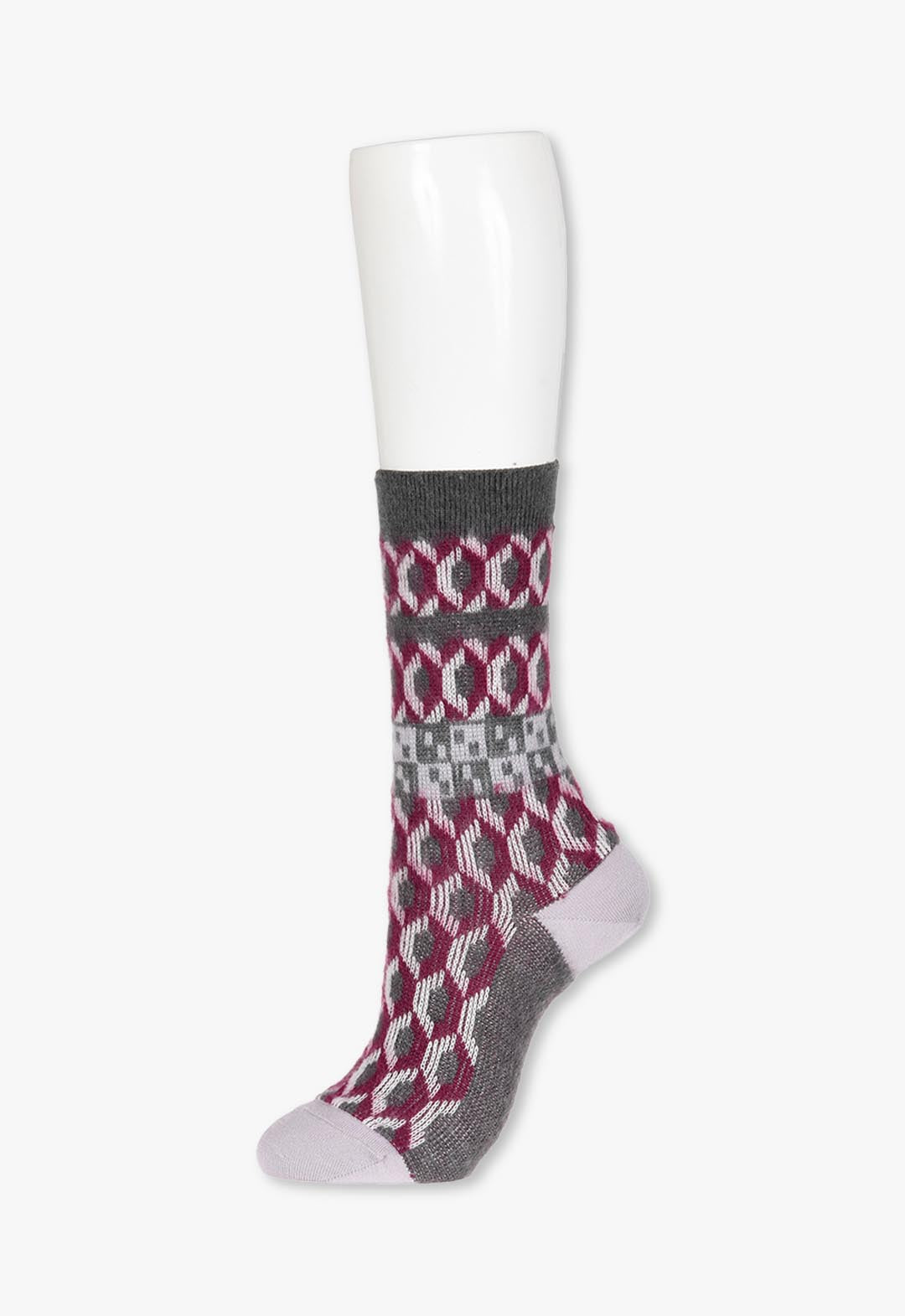 Fluffy geometric socks