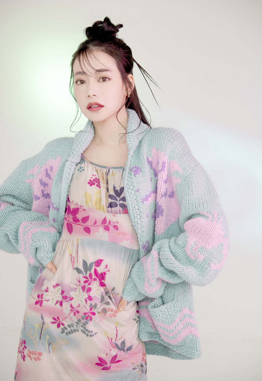 SEASHORE INTARSIA CARDIGAN