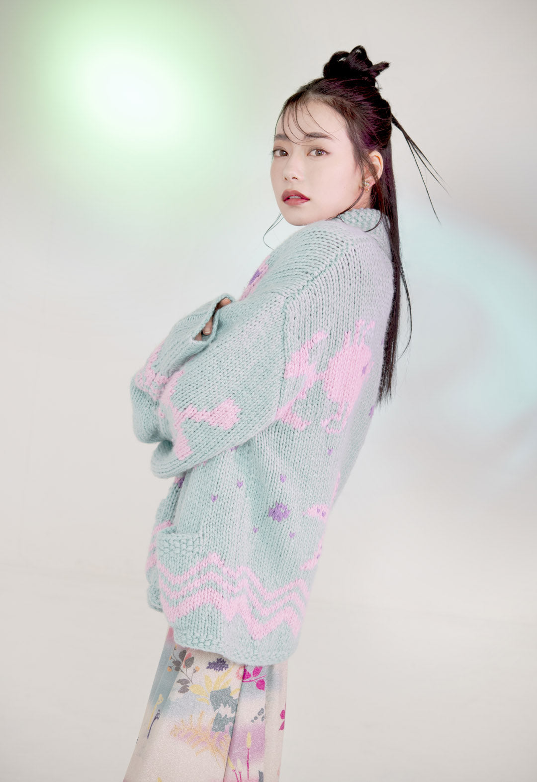 SEASHORE INTARSIA CARDIGAN