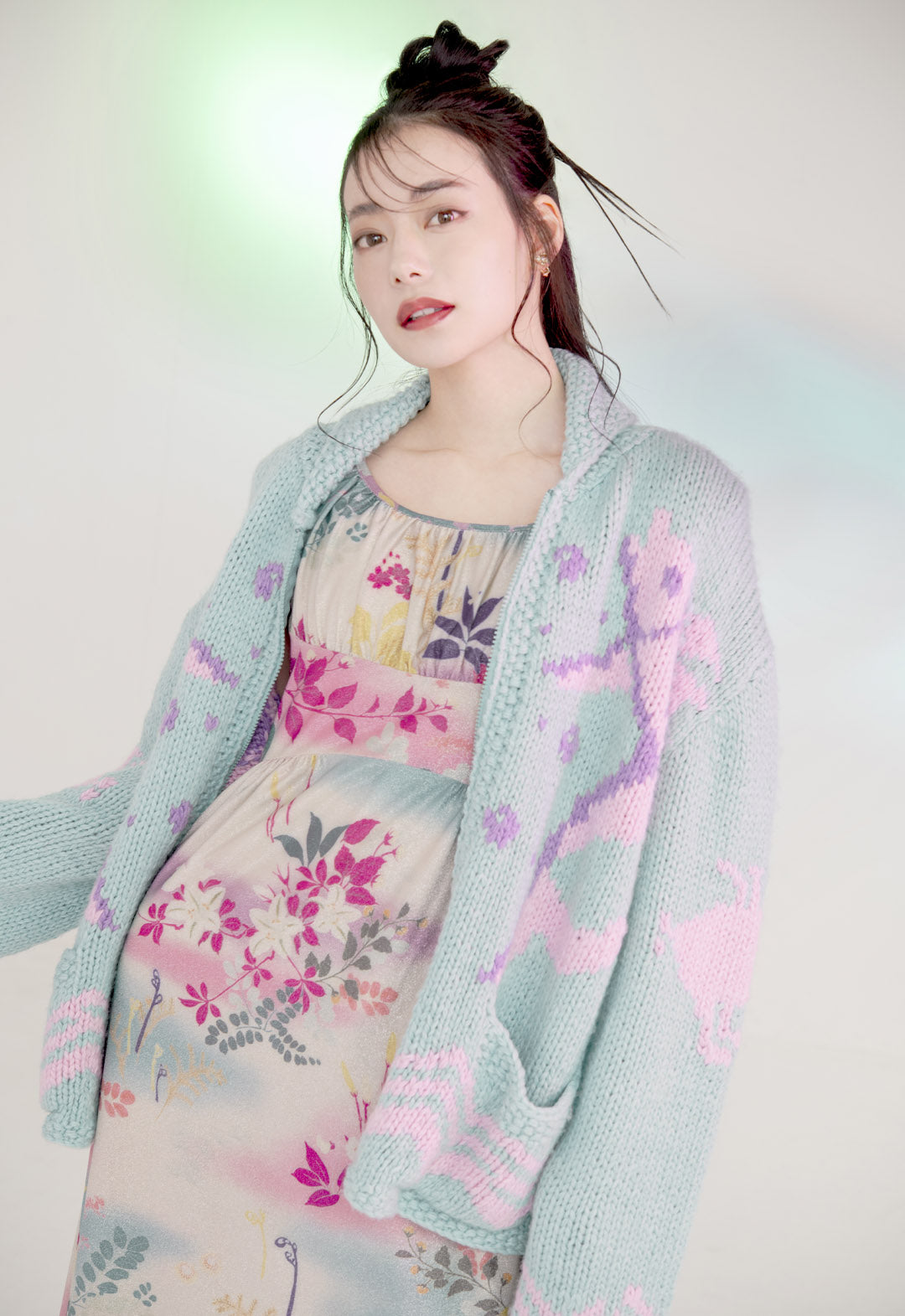 SEASHORE INTARSIA CARDIGAN