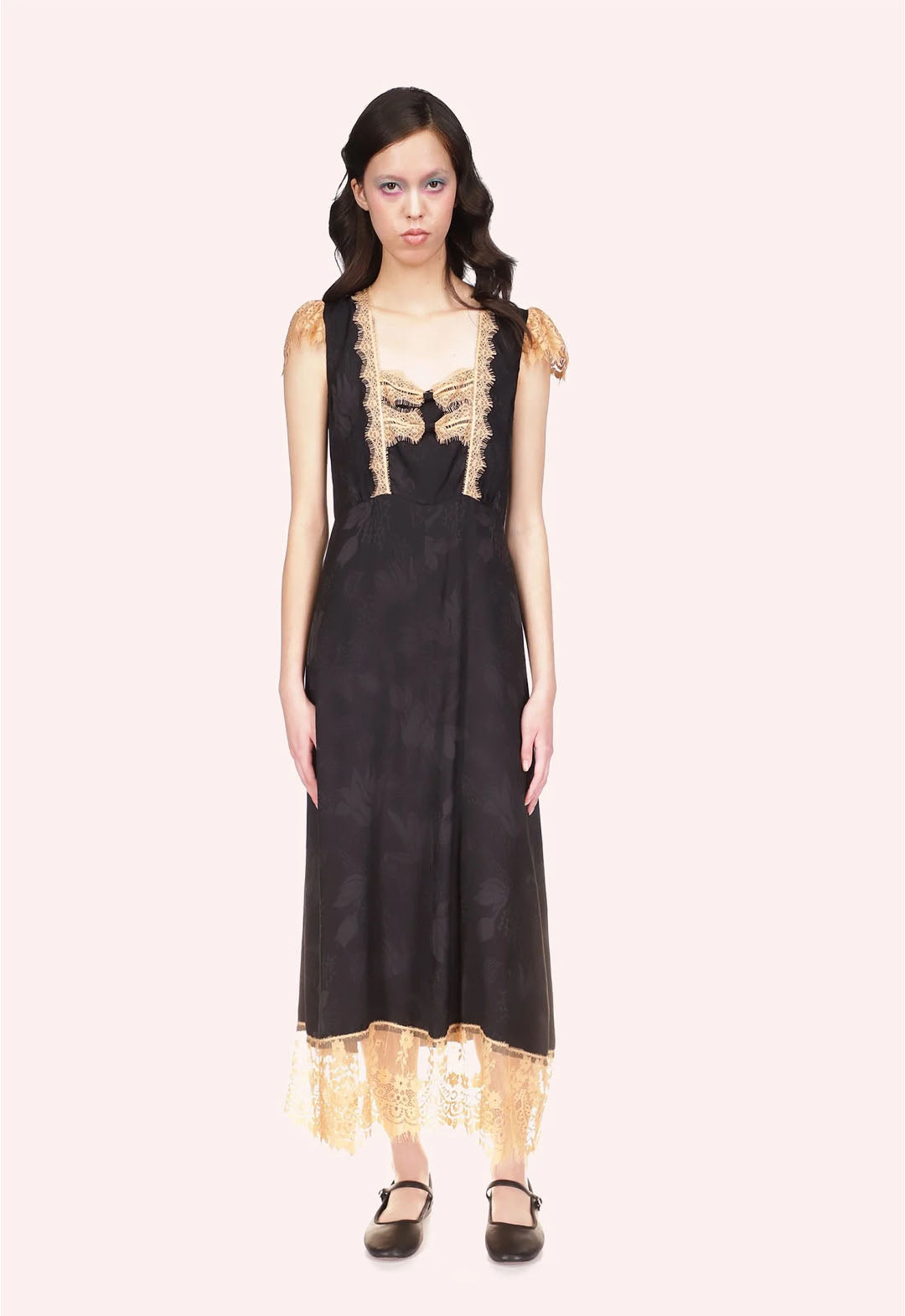 FLORAL JACQUARD DRESS