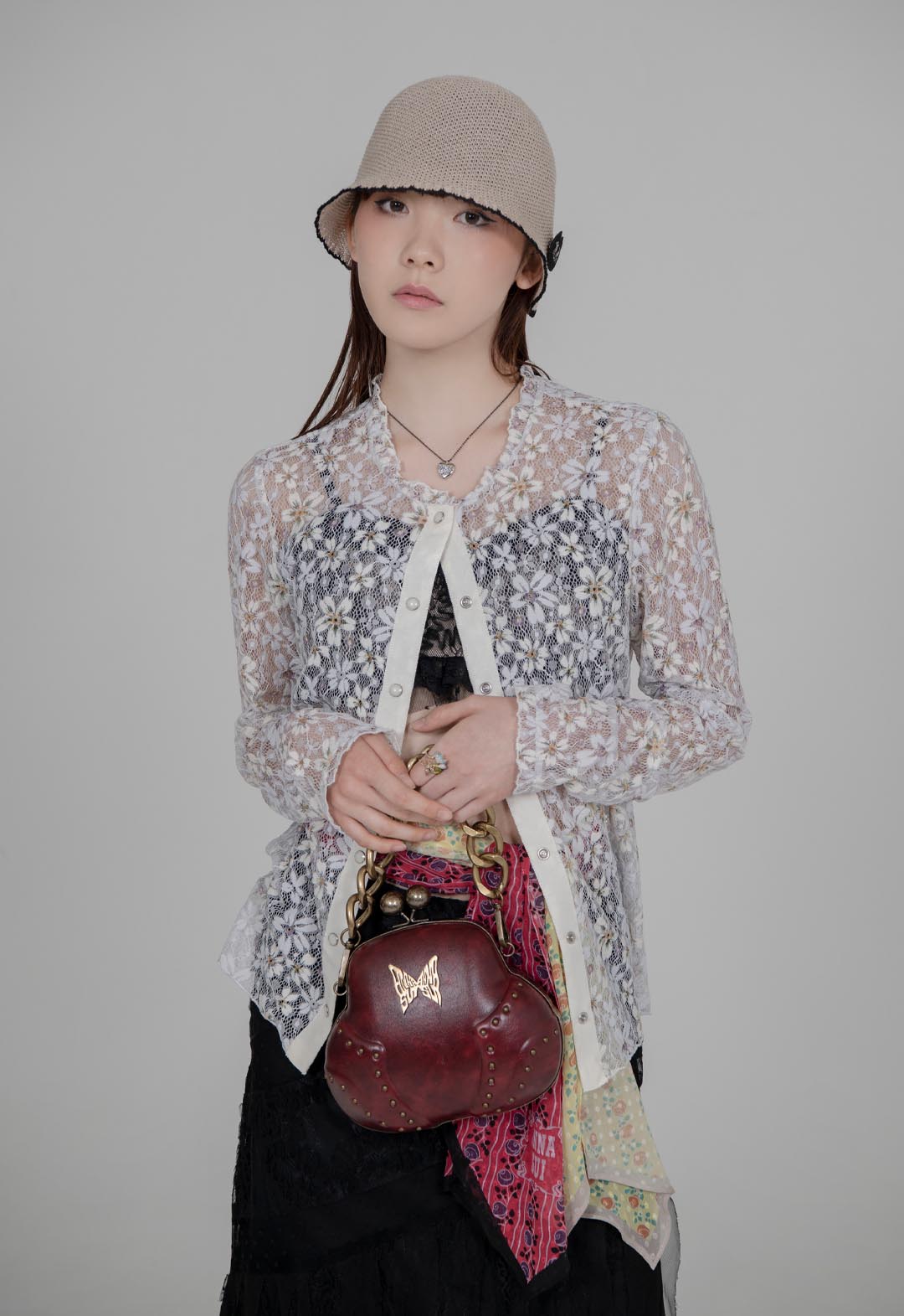 Butterfly Bag (CASSIS RED)