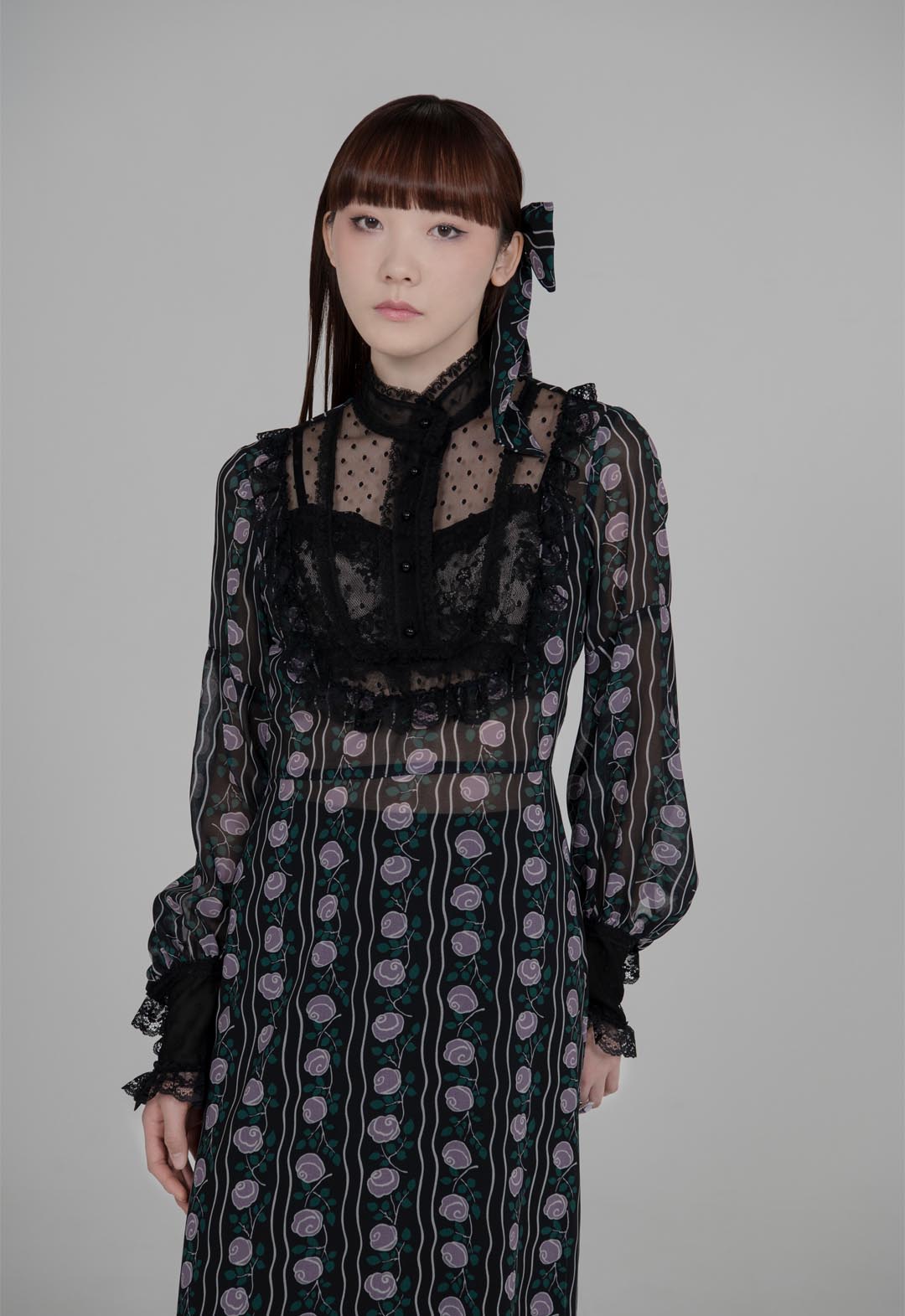 ROSETTI CHIFFON VICTORIAN BIB DRESS