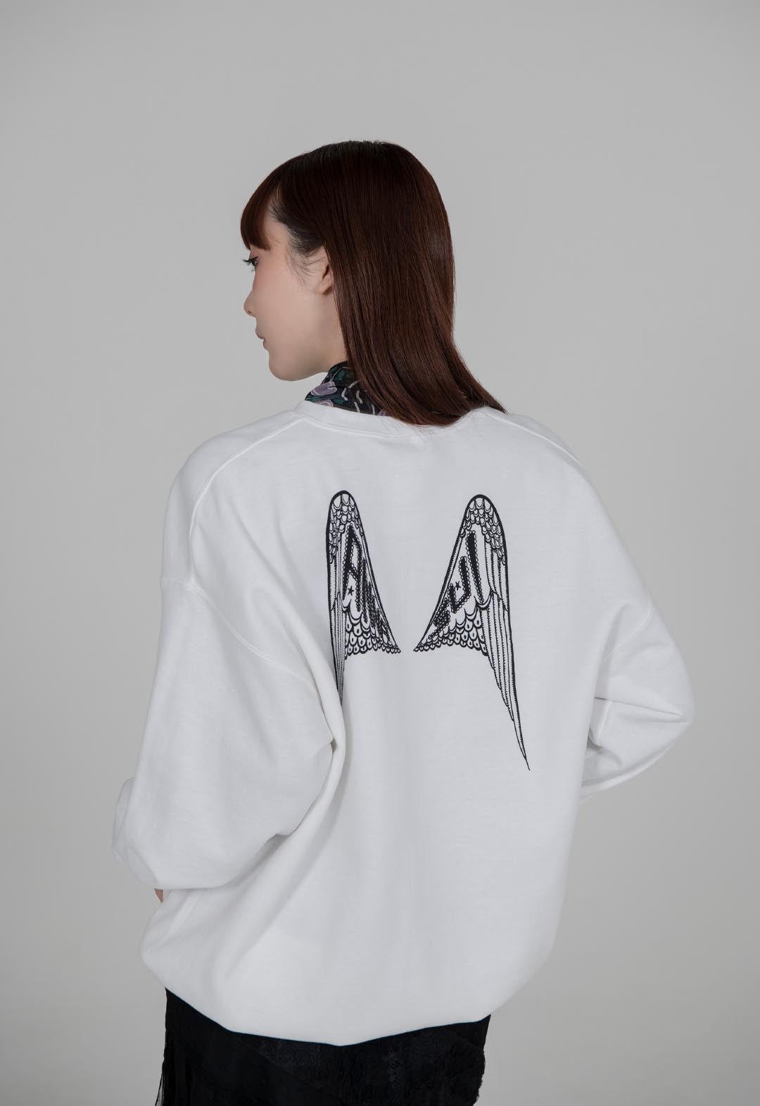 ANNA SUI WINGS CREW NECK SWEATSHIRT