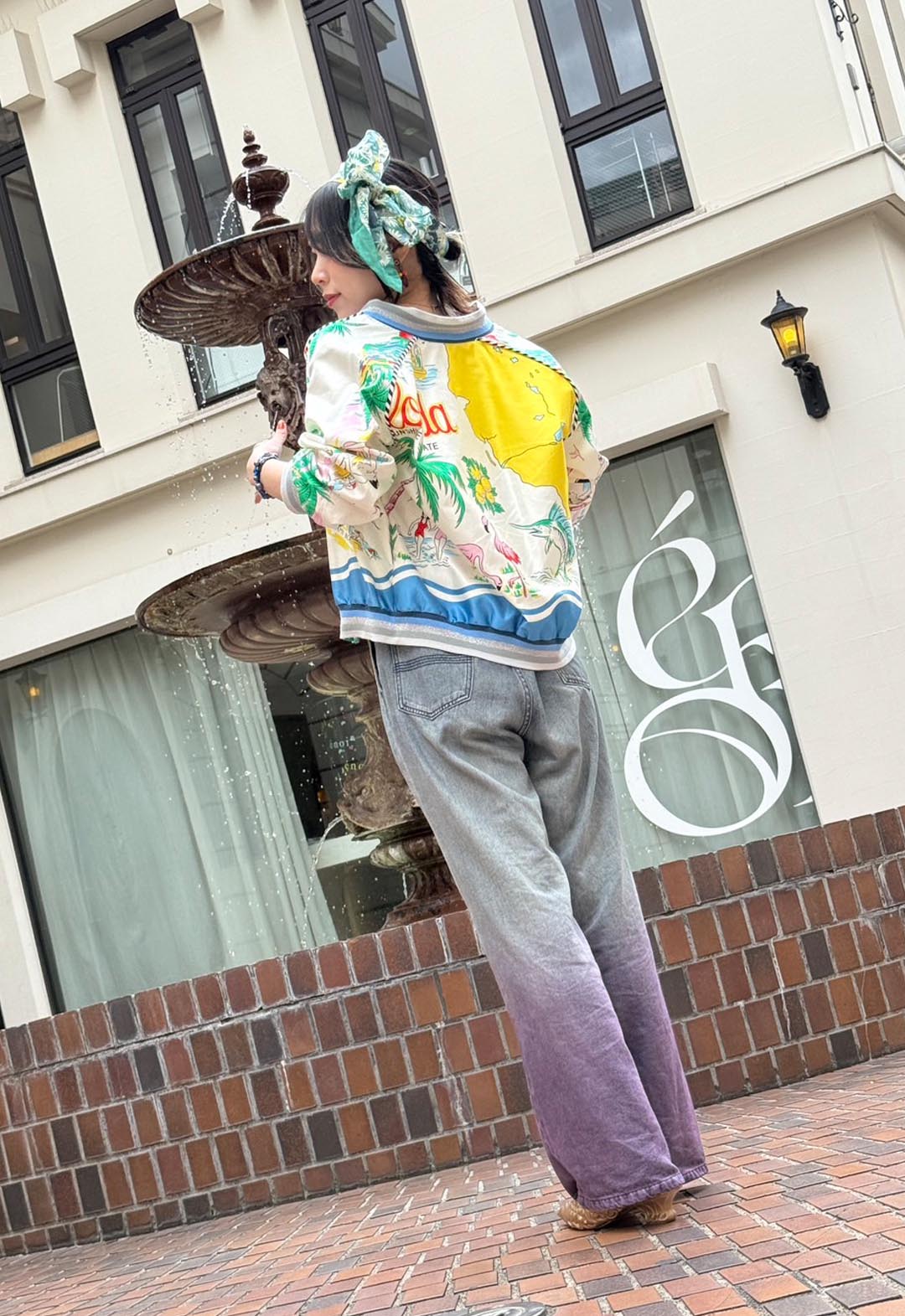 FLORIDA COTTON SATEEN BASEBALL JACKET