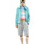FLUORESCENT STRIPE KNITS TOP