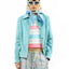 FLUORESCENT STRIPE KNITS TOP