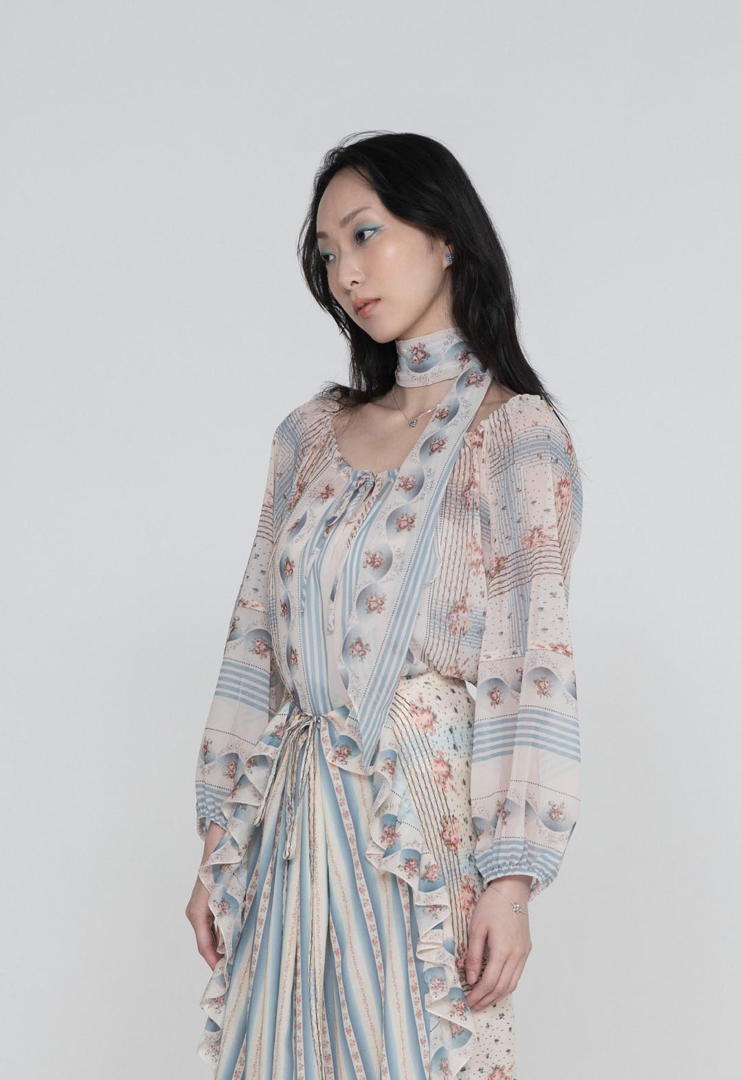 HERITAGE SCARF PRINT CHIFFON SCARF