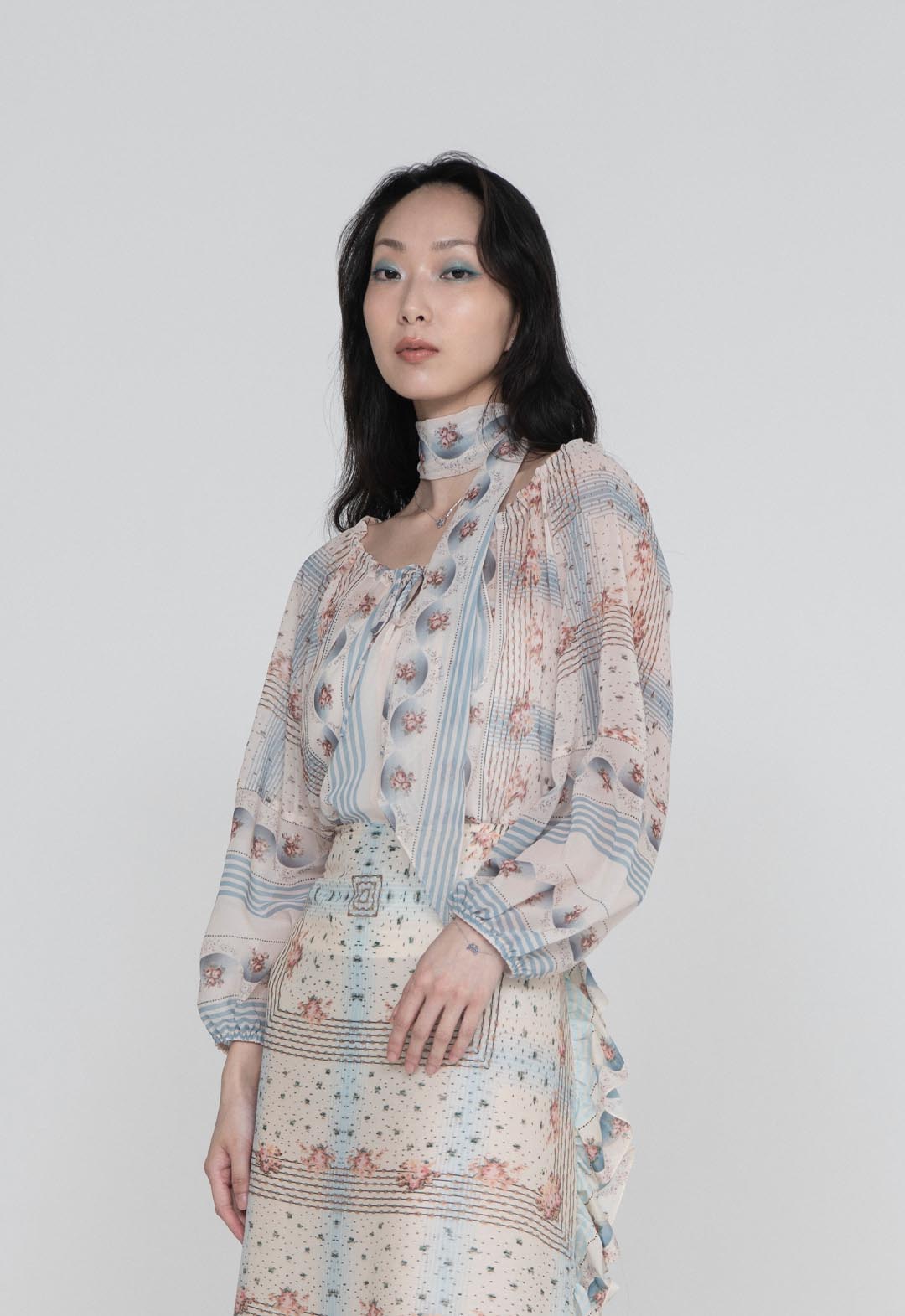 HERITAGE SCARF PRINT CHIFFON SCARF