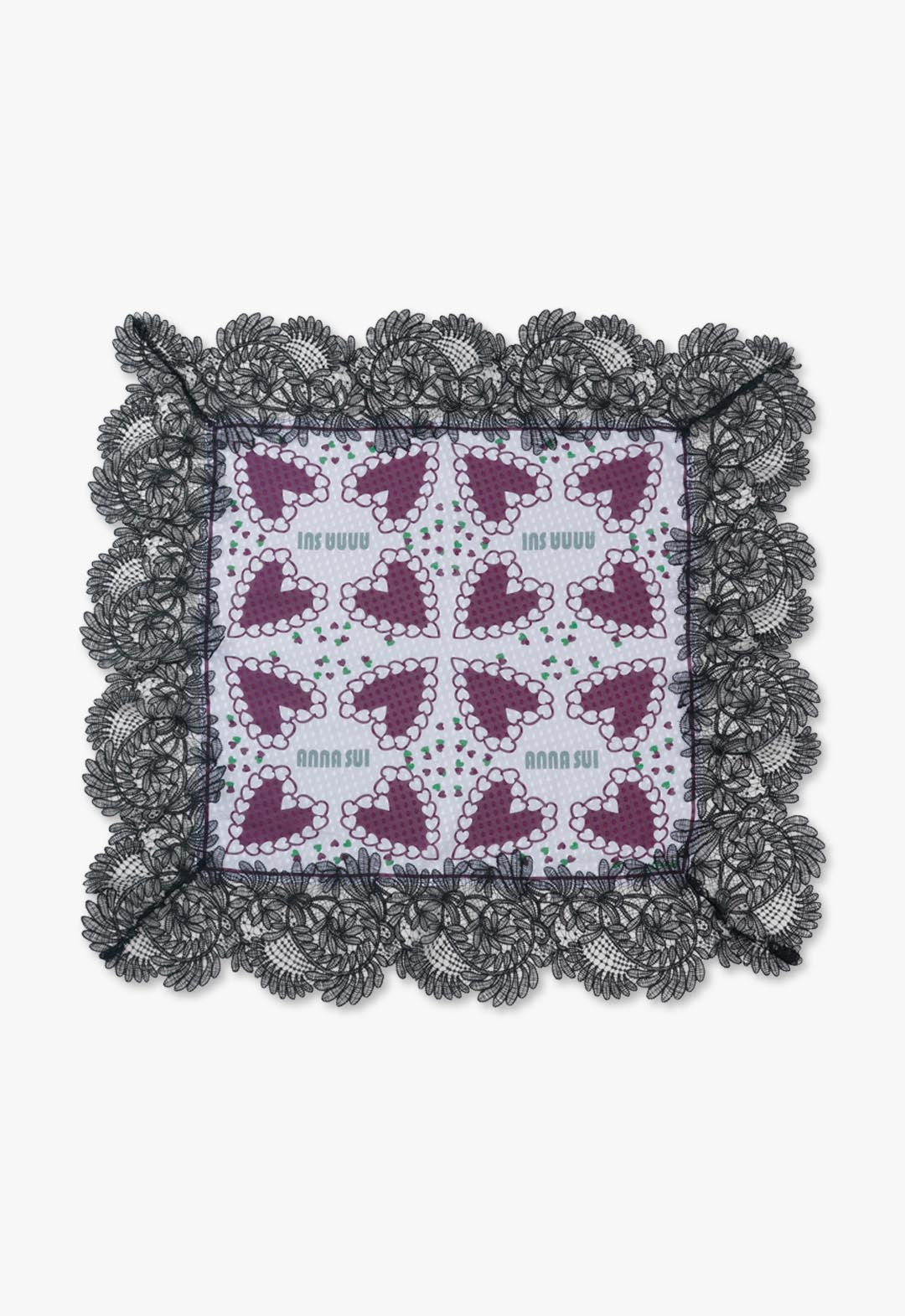 Regular scarf with lace