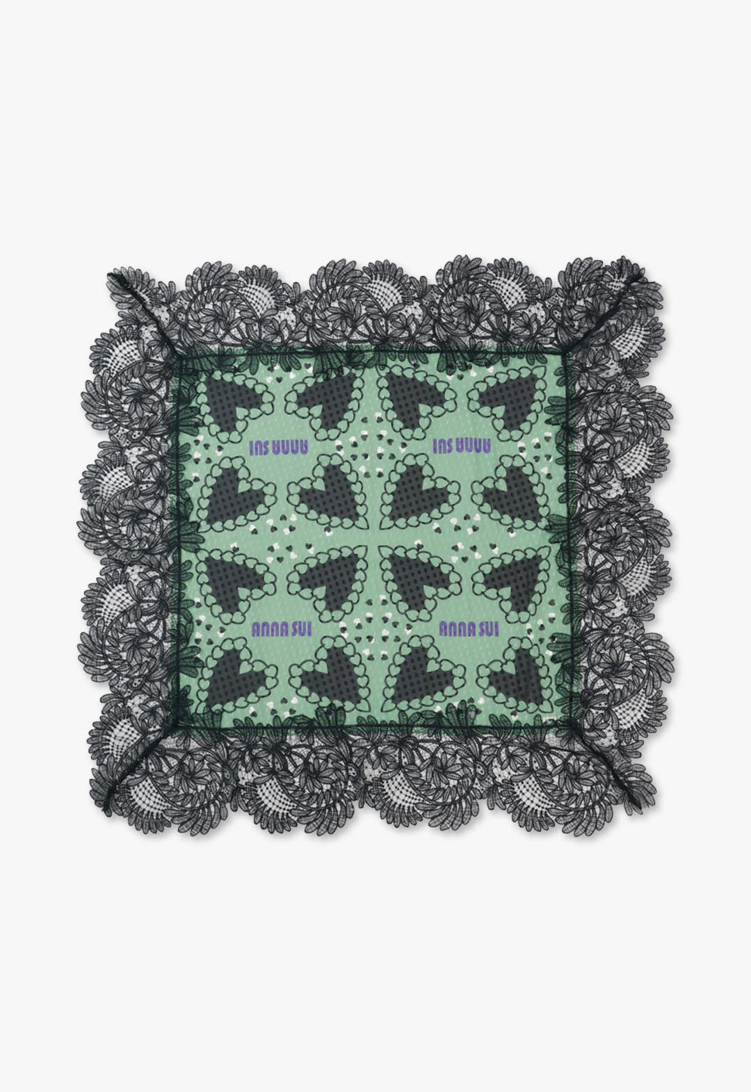 Regular scarf with lace