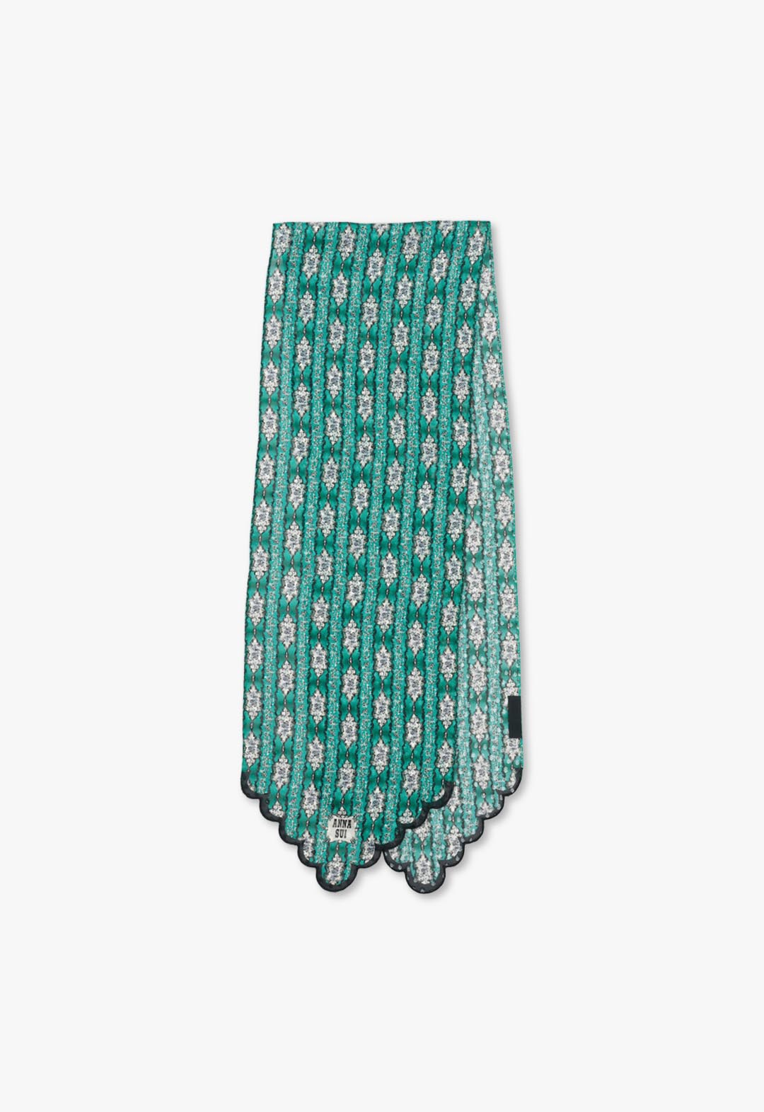 Silk rayon petite long scarf