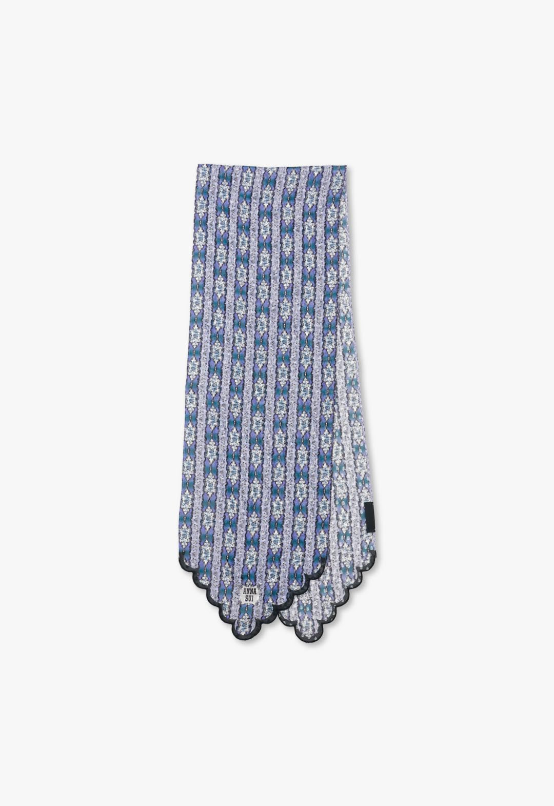 Silk rayon petite long scarf