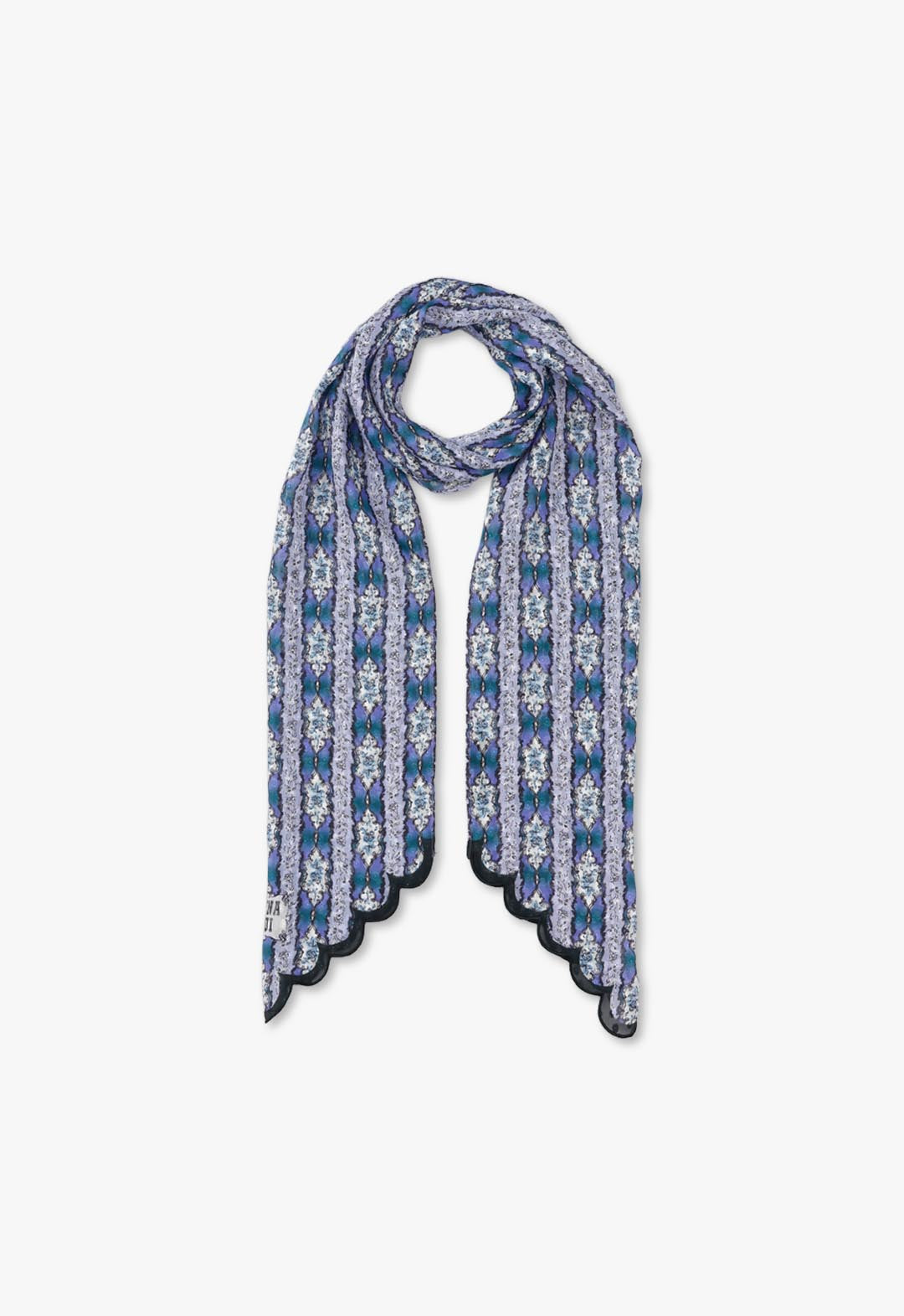 Silk rayon petite long scarf
