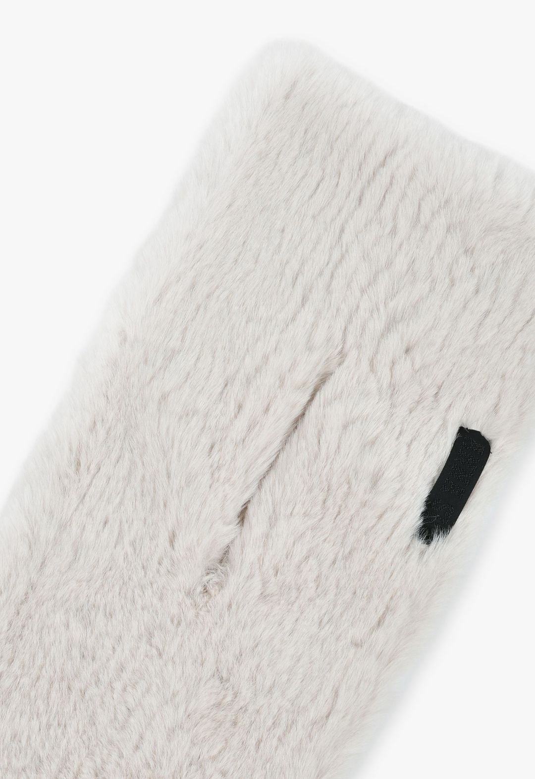 Butterfly motif eco-fur insert scarf