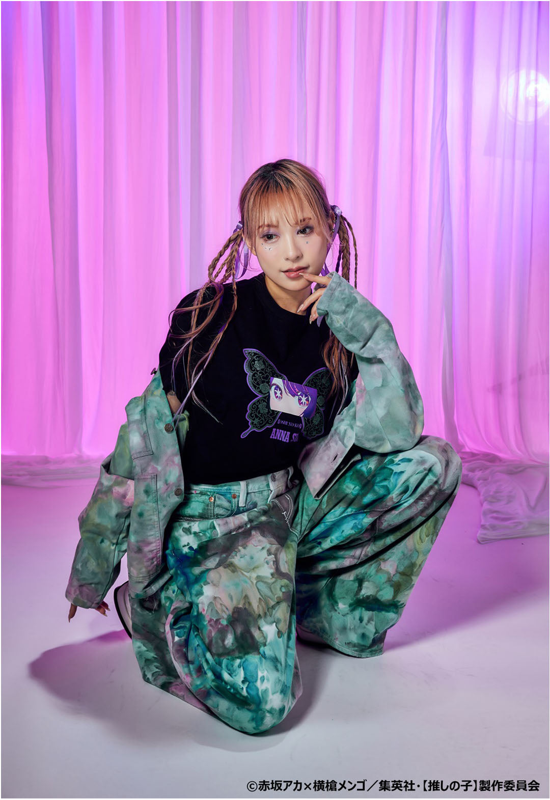 【推しの子】×ANNA SUI アイの目元Tシャツ