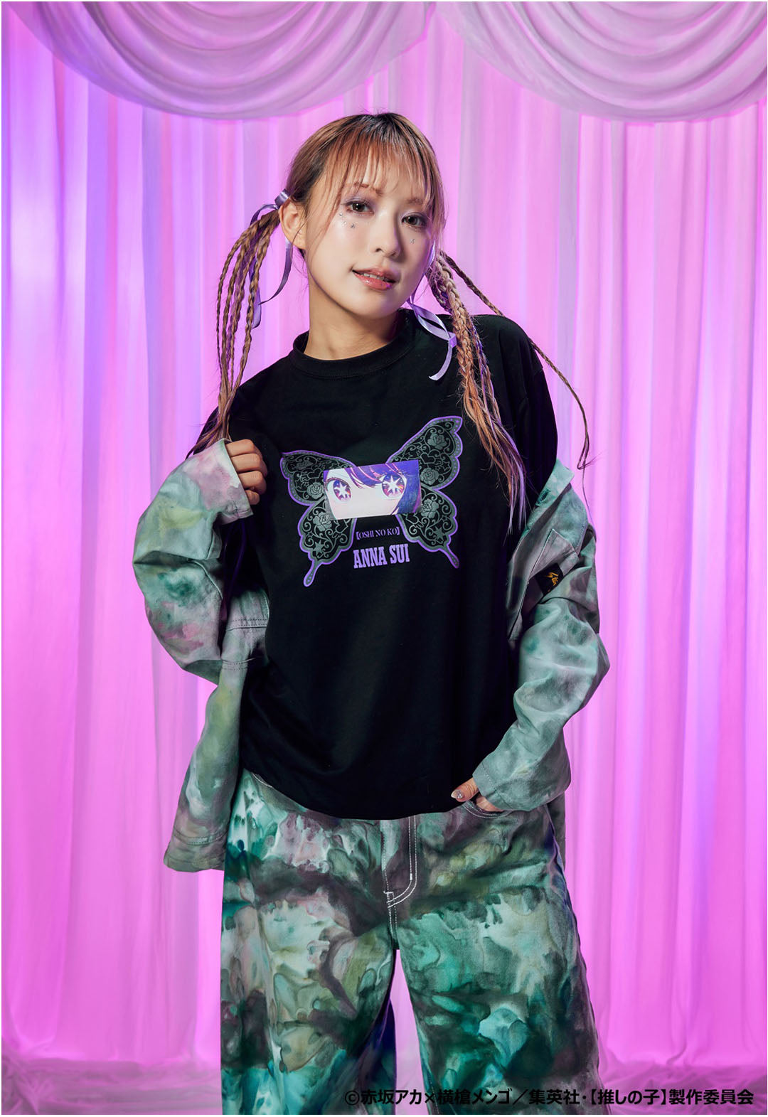 【推しの子】×ANNA SUI アイの目元Tシャツ