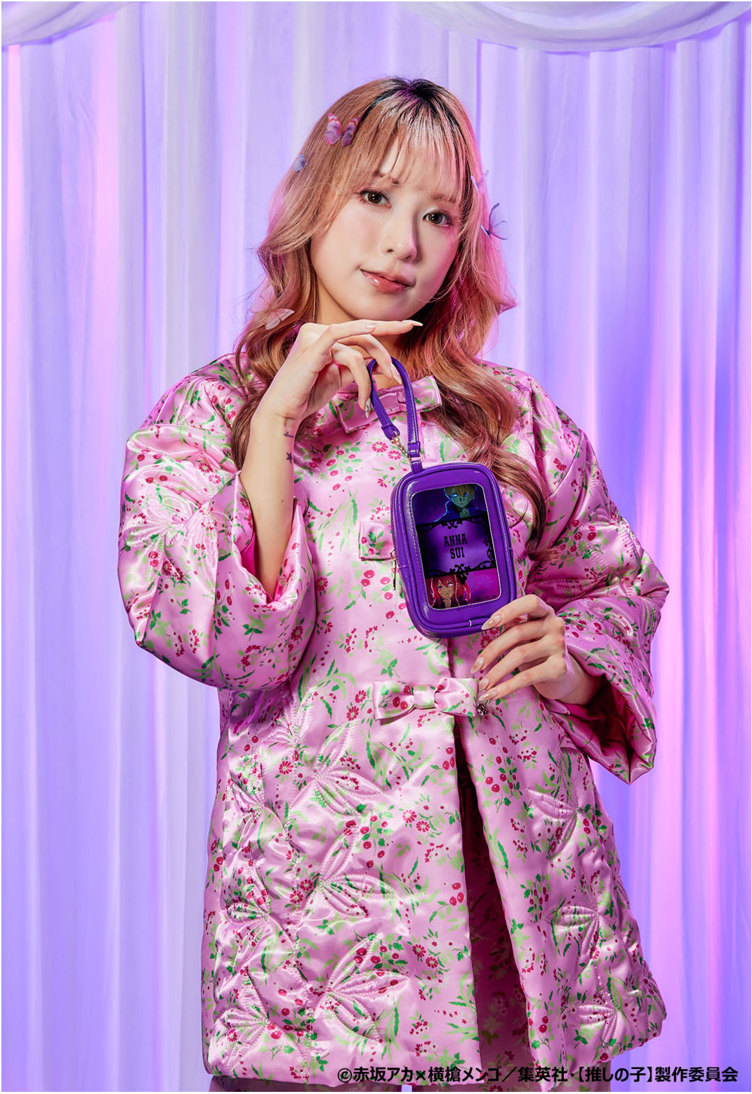 【推しの子】×ANNA SUI 窓付きポーチ(アクア×ルビー)