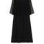 Front opening back pleated dress