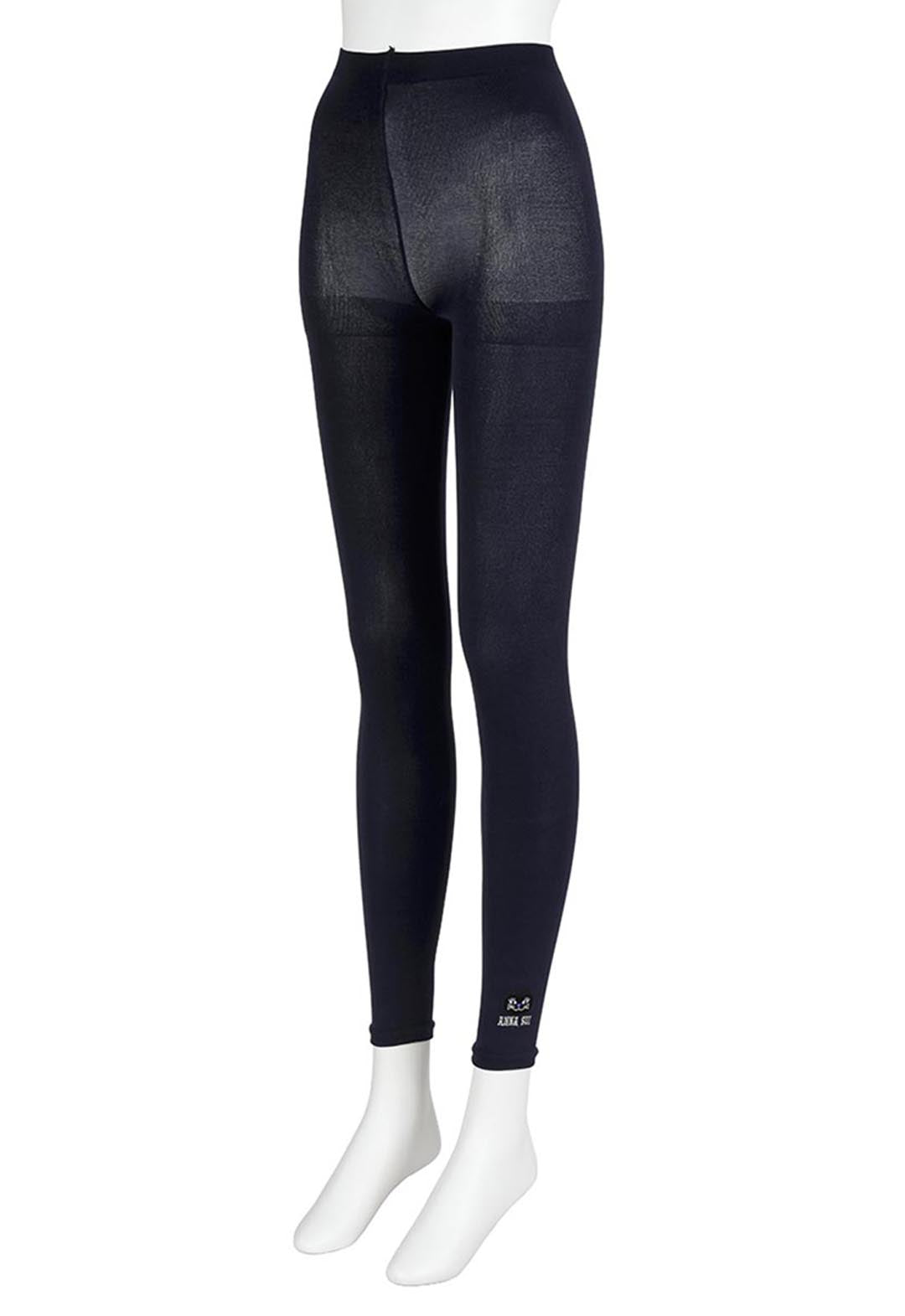 One-point logo embroidered tights