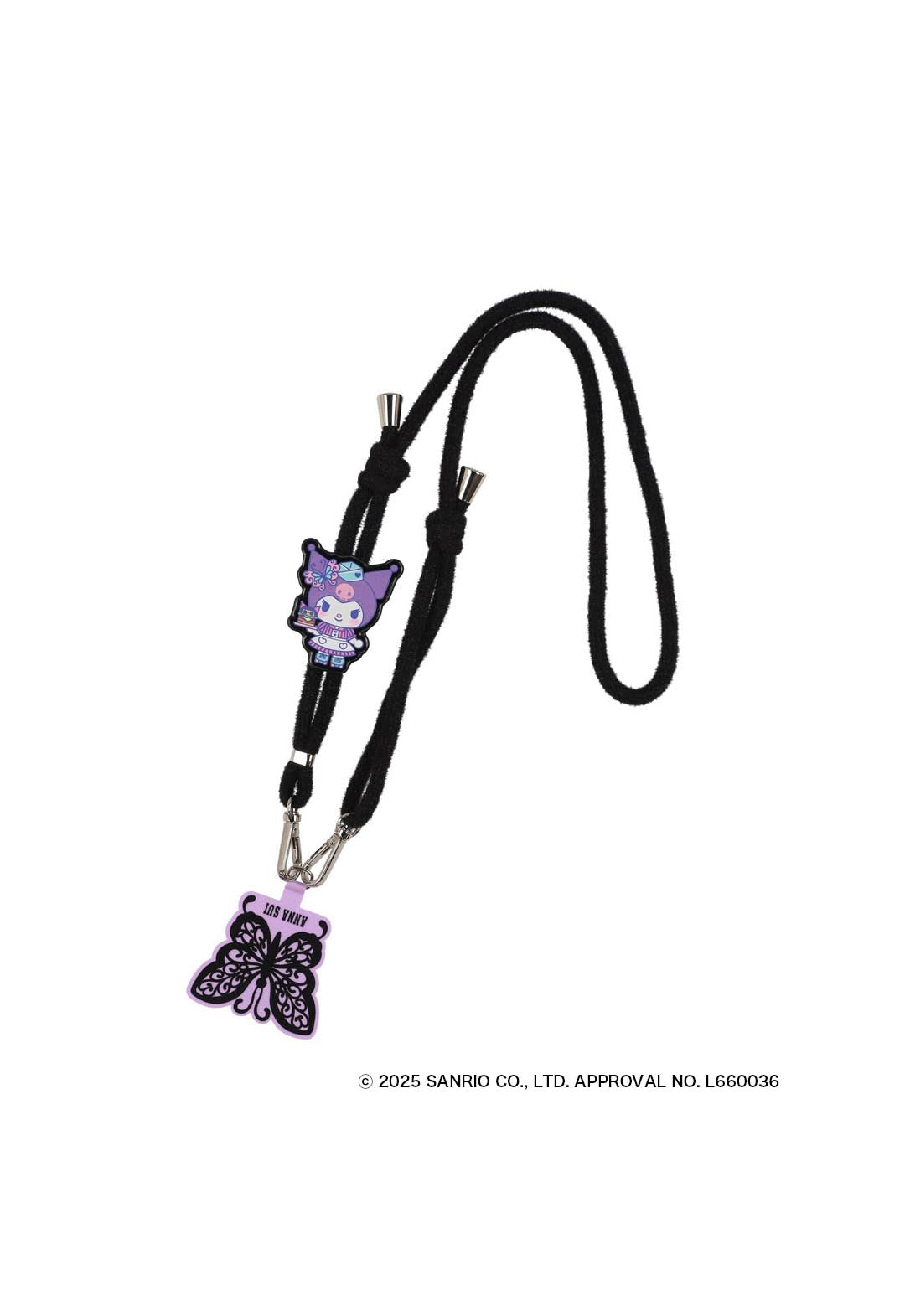 ANNA SUI × MY MELODY & KUROMI スマホストラップ (クロ)