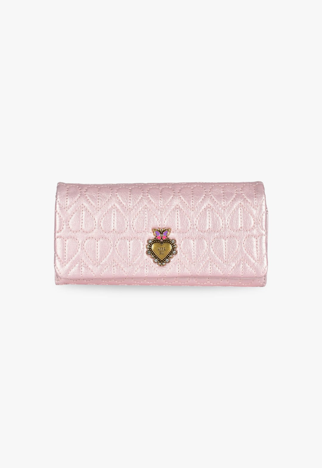 【新品】ANNA SUI　ウォレット アナ スイ（ANNA SUI）バタフライロゴ Lファスナー二つ折り財布