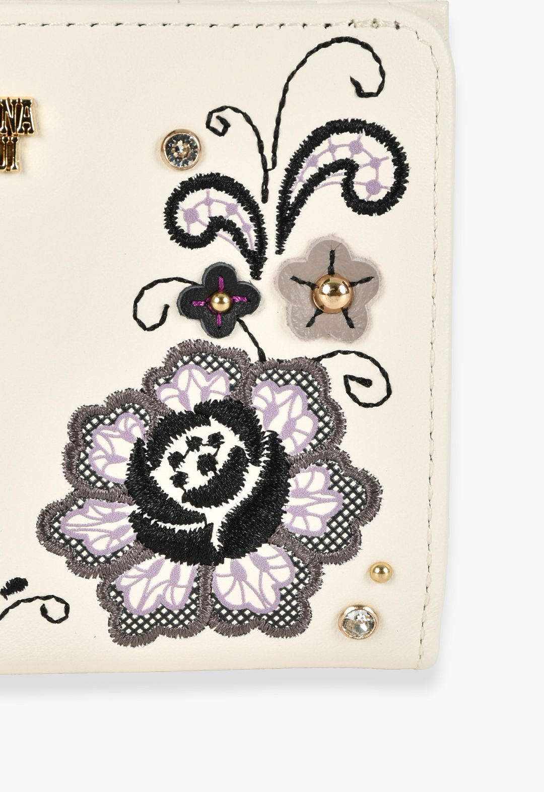 Lala 搭扣双折钱包