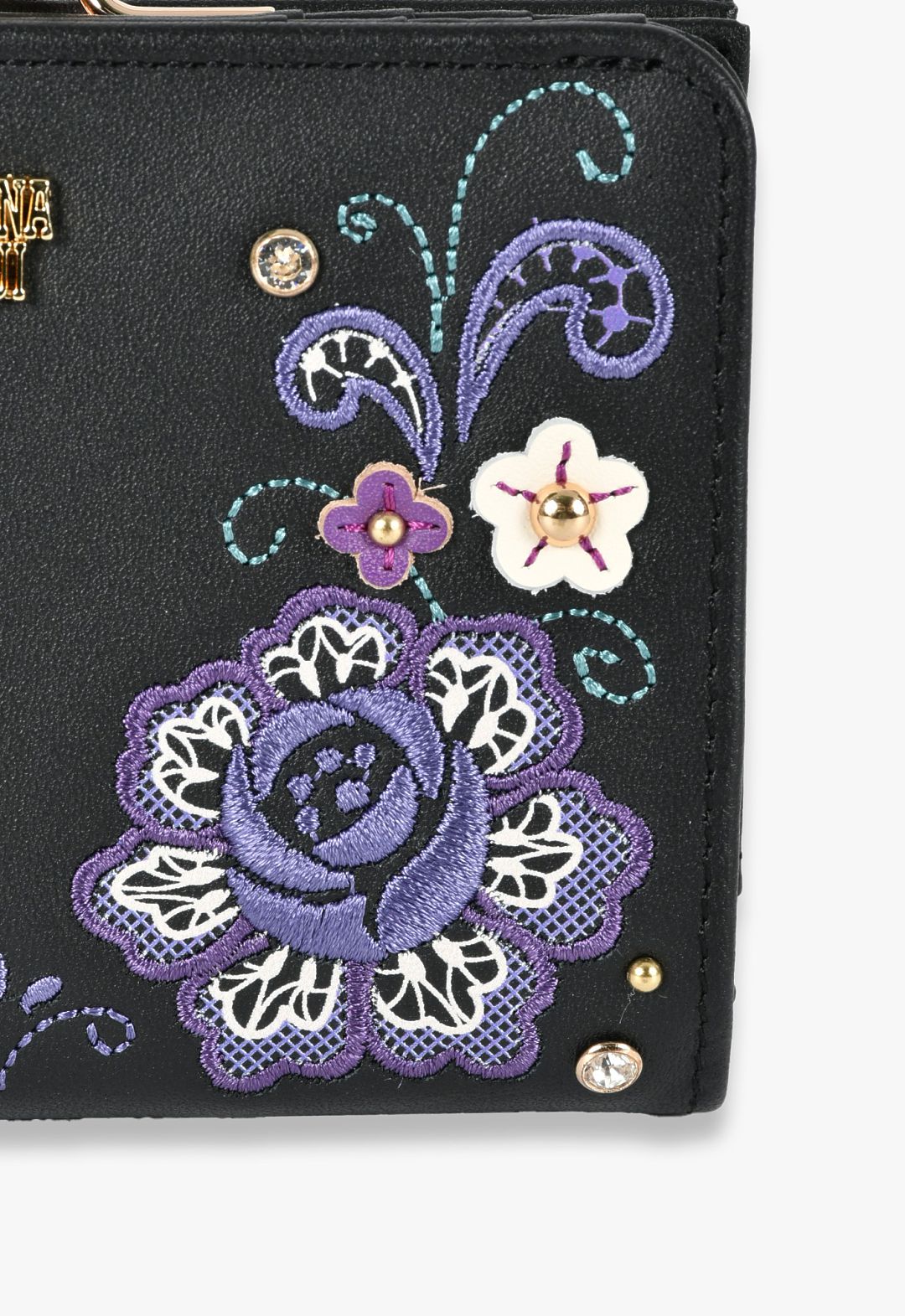 Lala 搭扣双折钱包