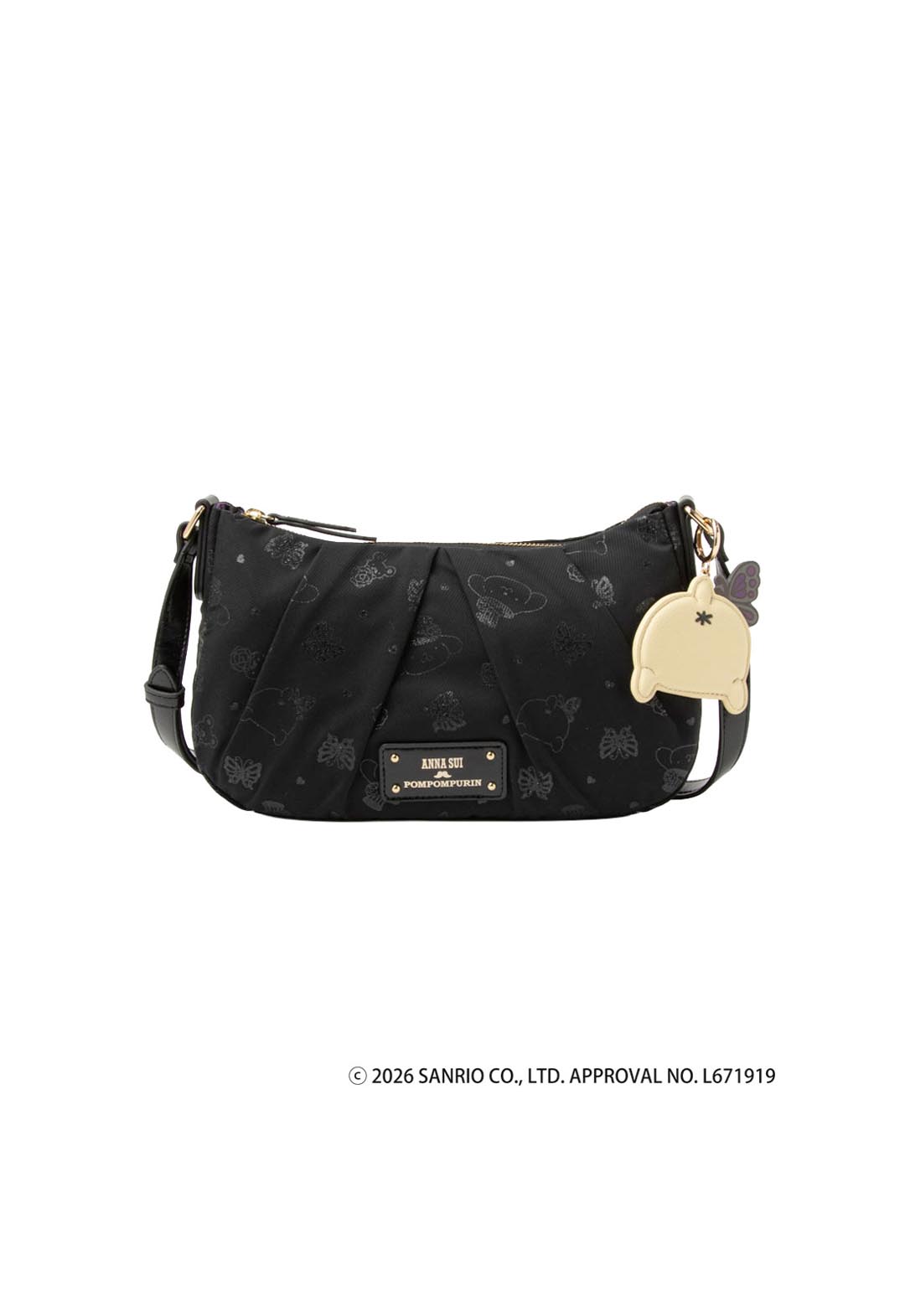 ANNA SUI× POMPOMPURIN タックショルダーバッグ