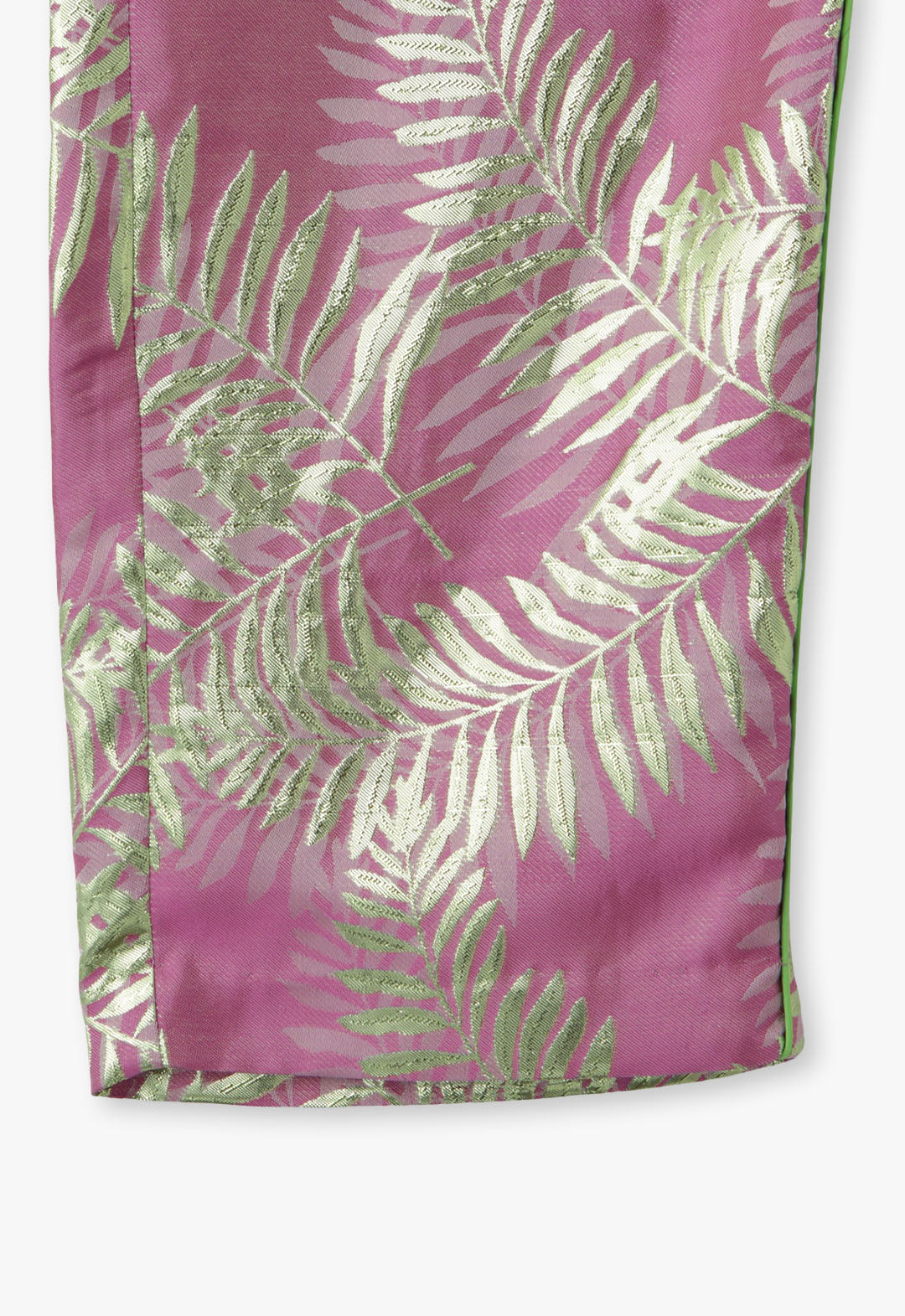PALM LEAF JACQUARD PANTS