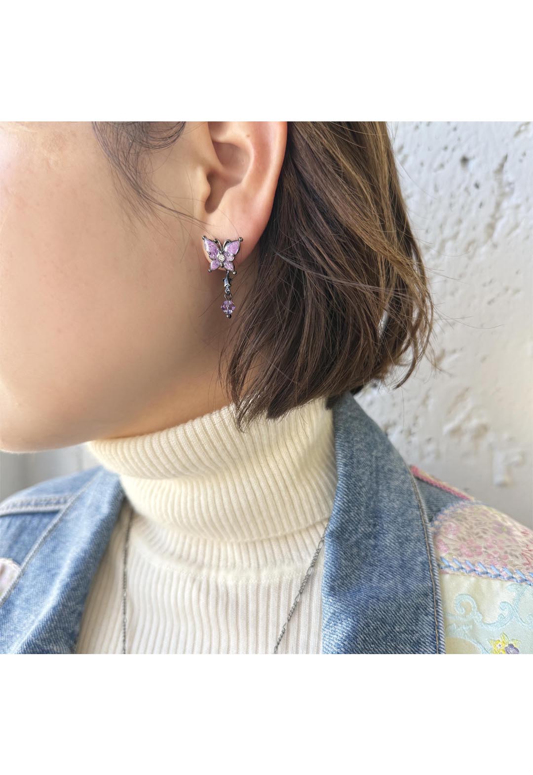 蝴蝶图案耳环
