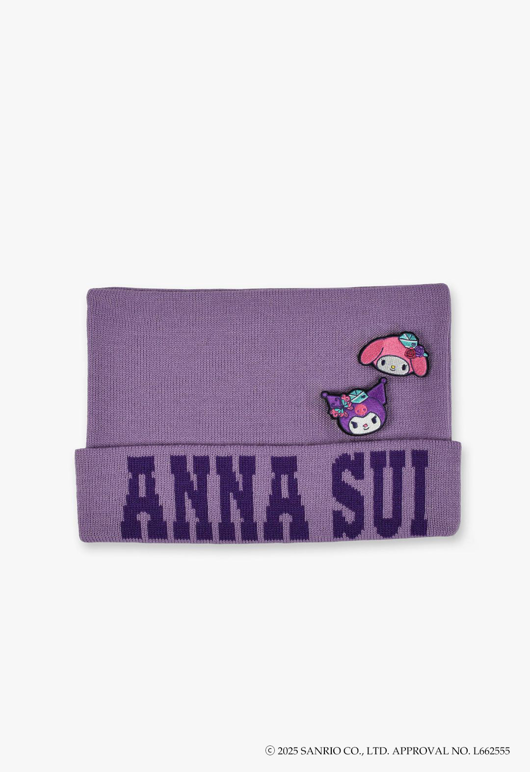 マイメロディ&クロミ 刺繍ブローチ付きネコ耳ニットワッチ