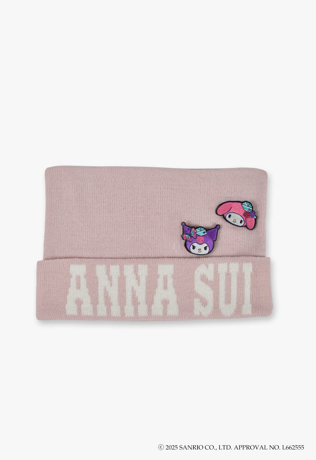 マイメロディ&クロミ 刺繍ブローチ付きネコ耳ニットワッチ