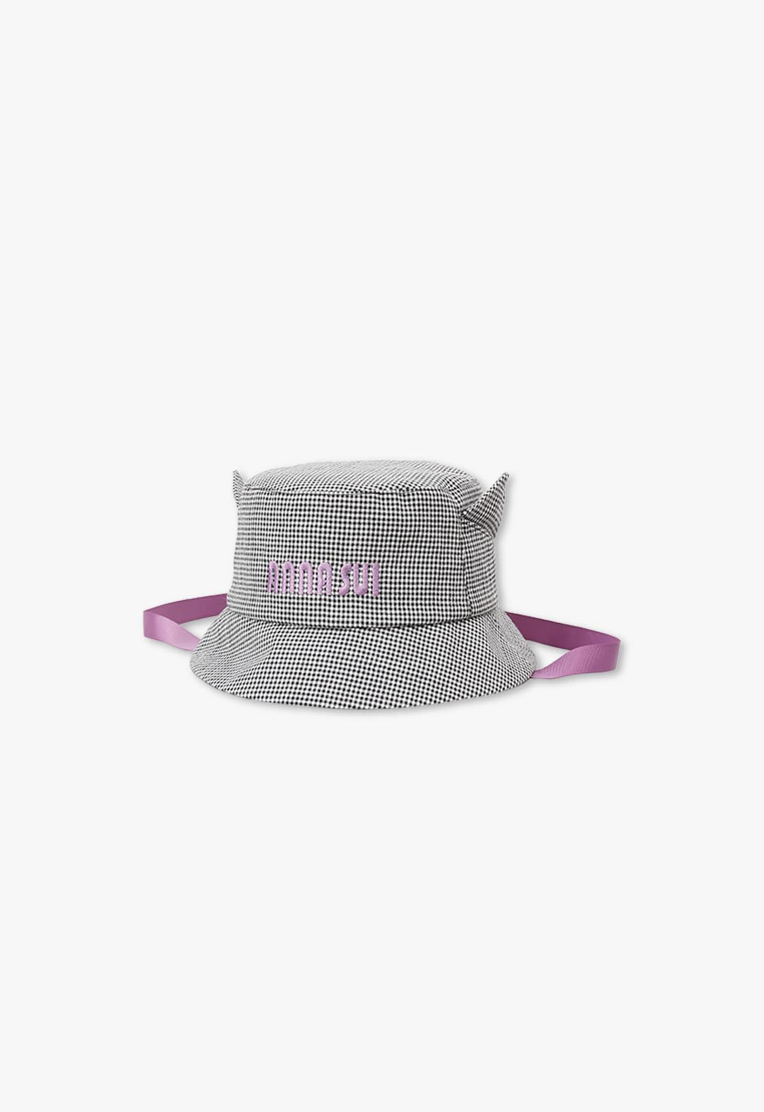 Cat ear logo embroidery crochet