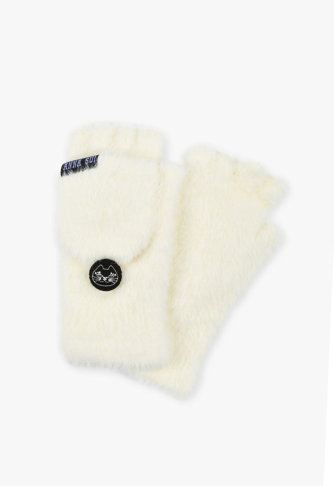 连帽双面针织手套