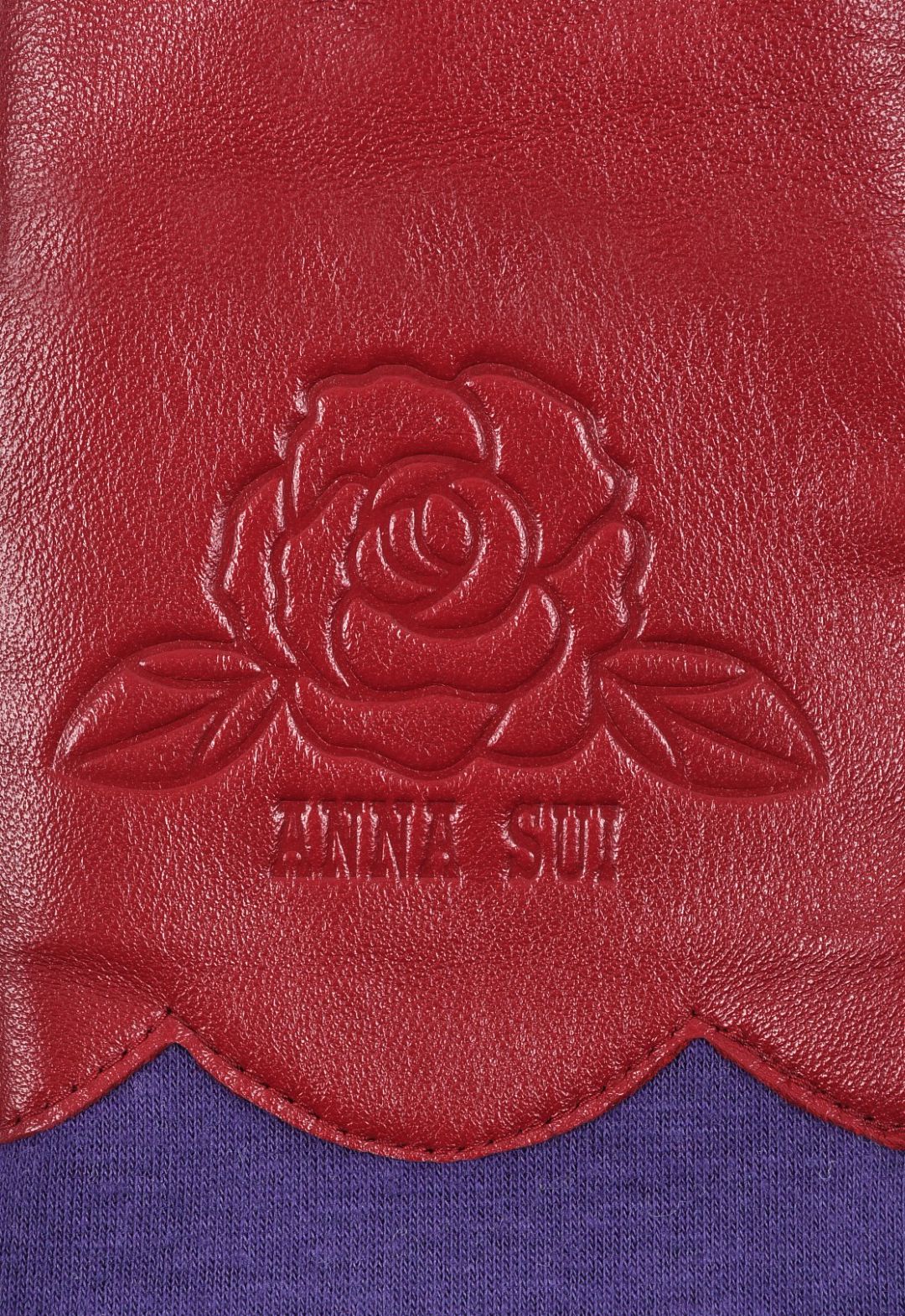 玫瑰皮革智能手机兼容手套