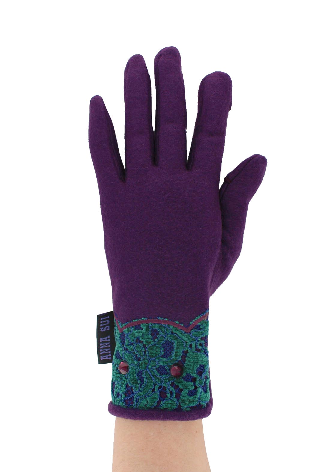 Lace design cat smartphone compatible gloves