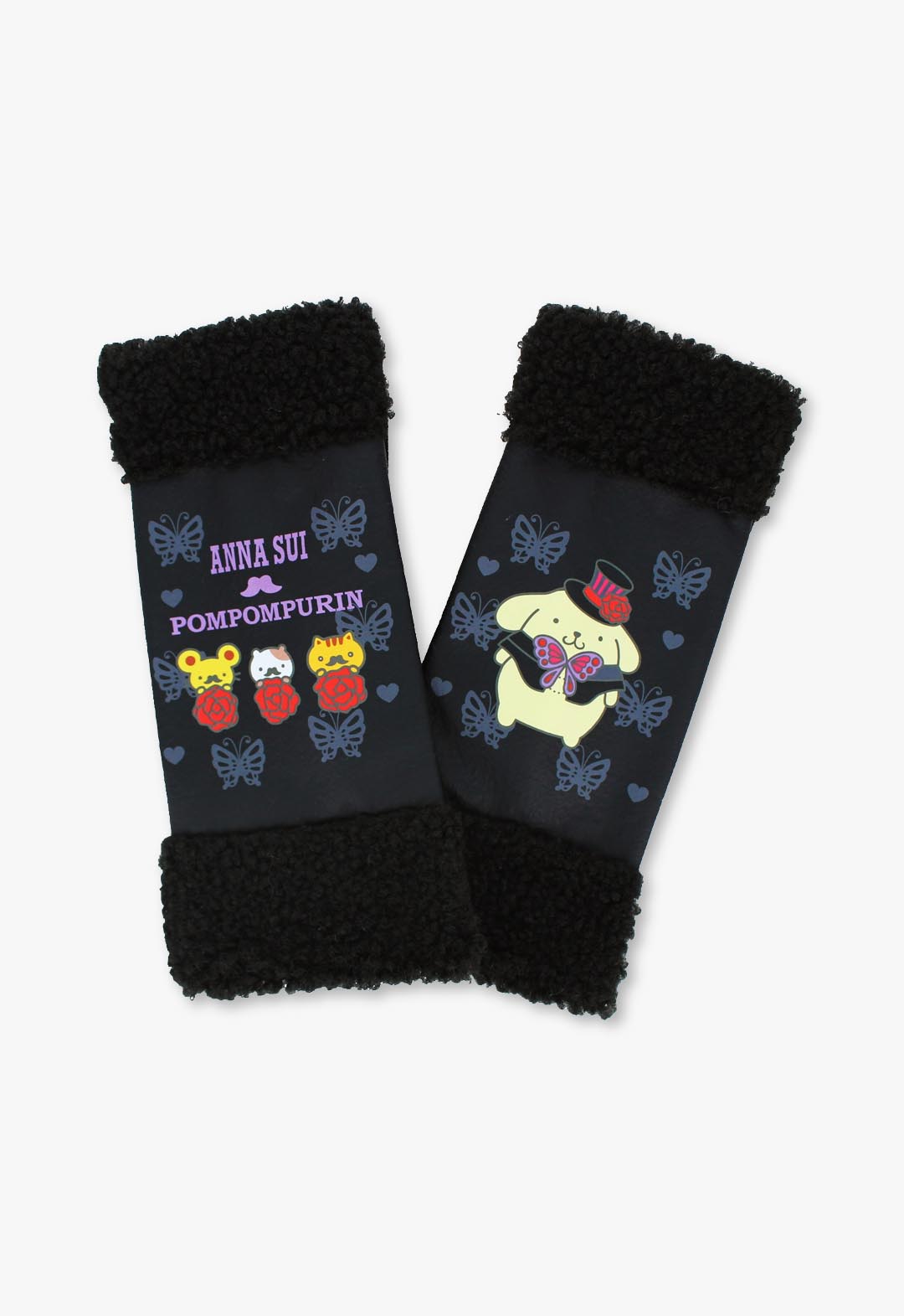 Pompompurin Fleece-lined Fingerless Gloves