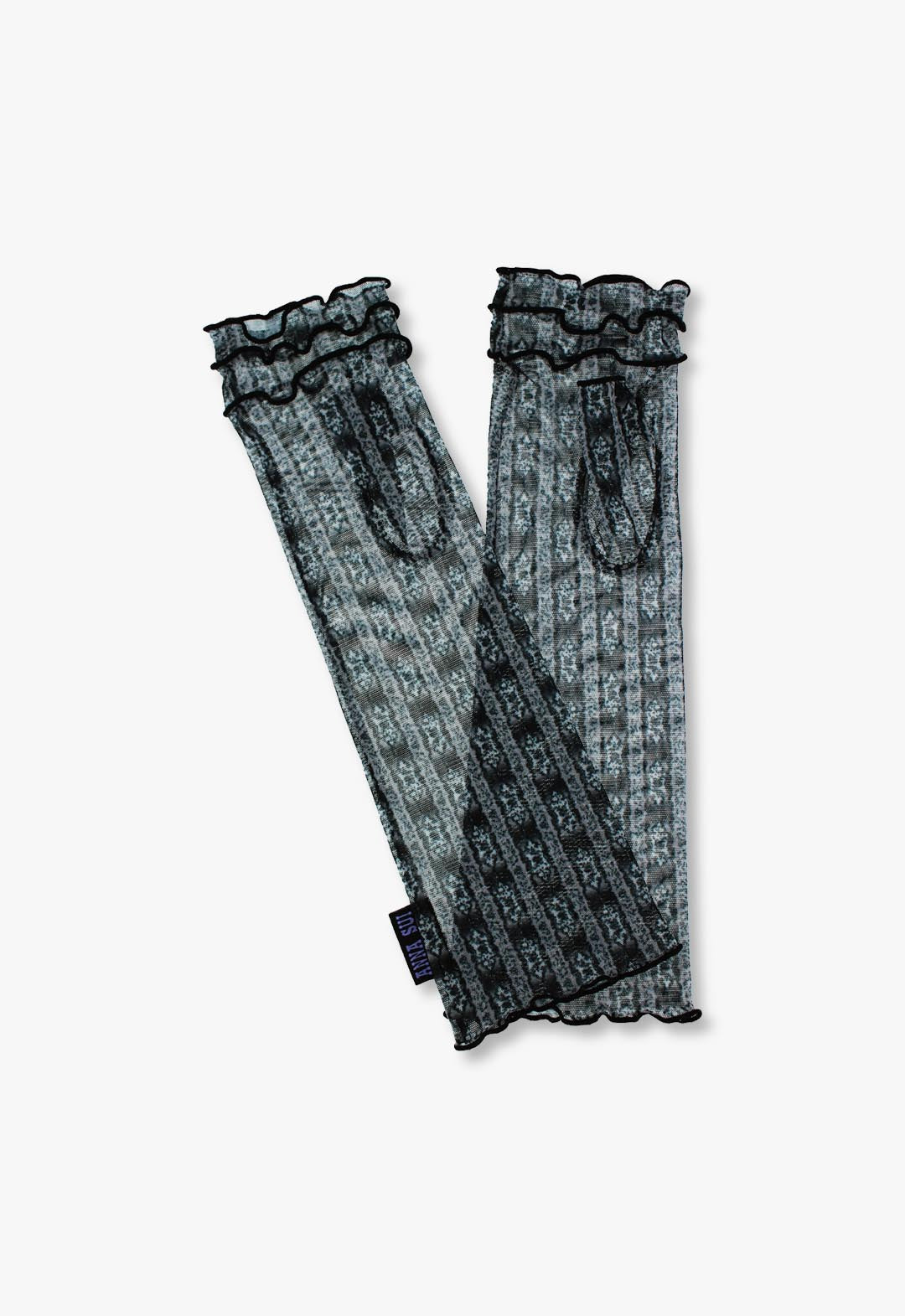 UV Protection Semi-Long Fingerless Gloves for Resorts